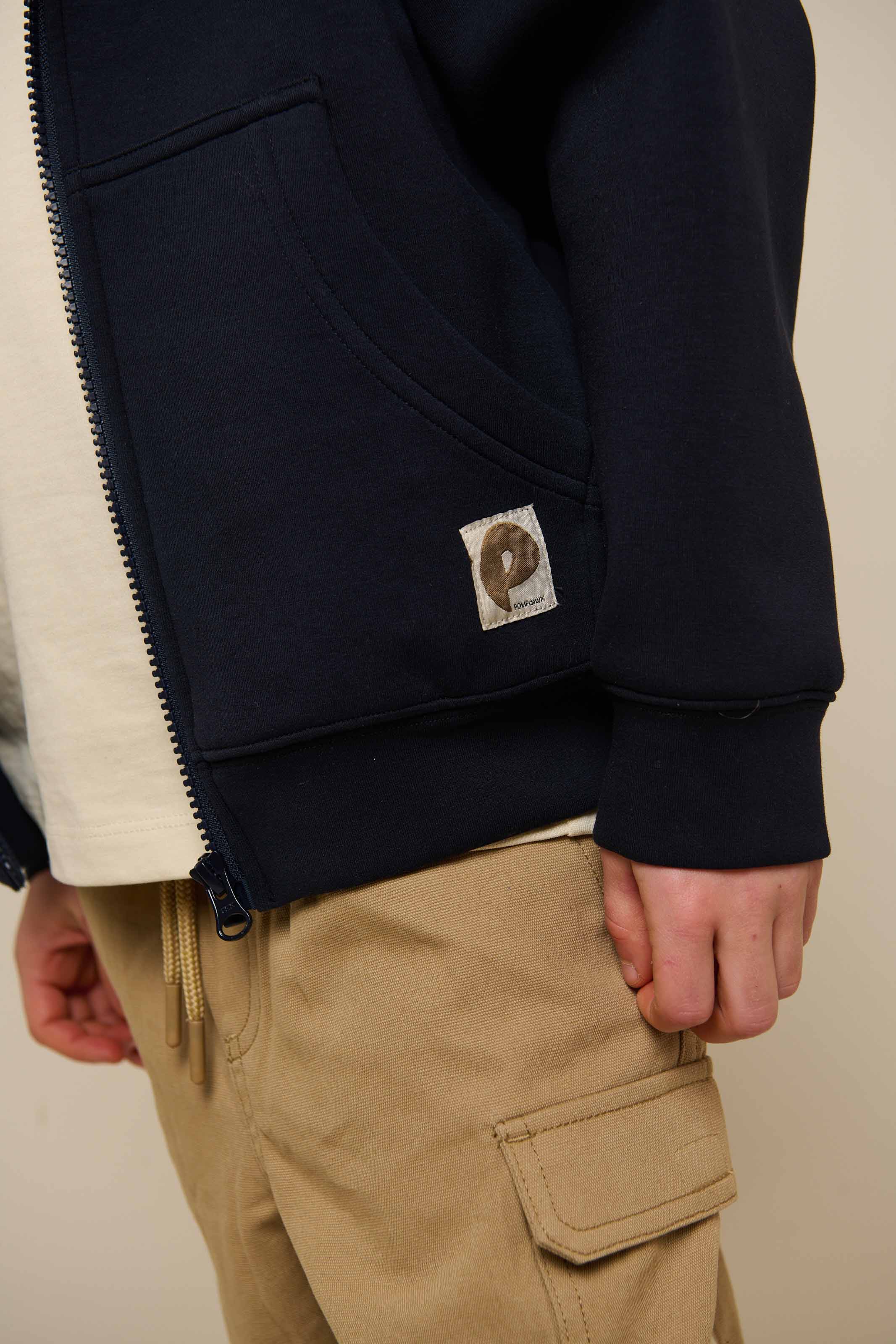 Scuba Hoodie mit Reißverschluss - Tween - Dark Navy | 100640 Liam - Image 4