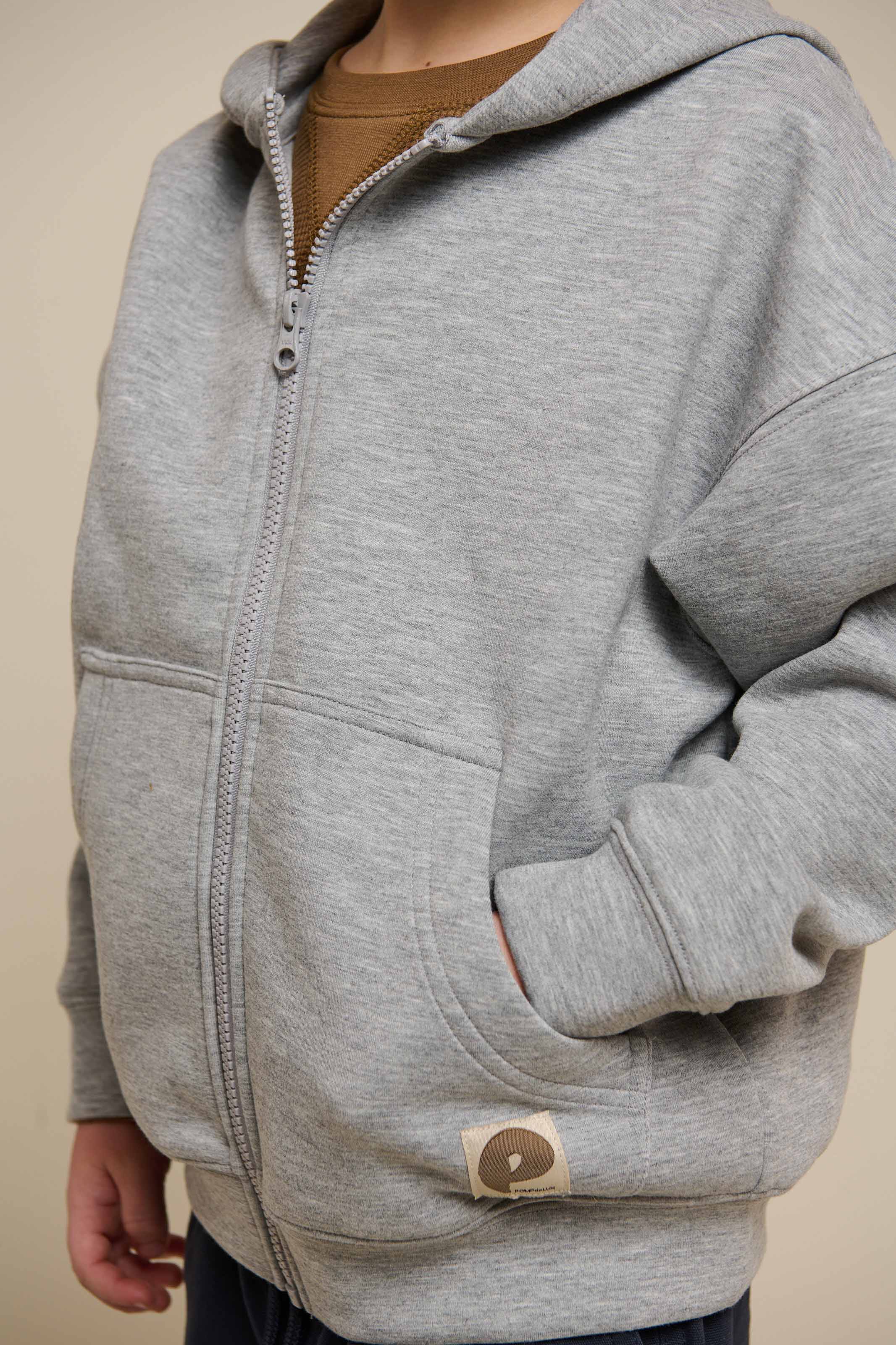 Scuba Hoodie mit Reißverschluss - Tween - Grey Melange | 100641 Liam - Image 4