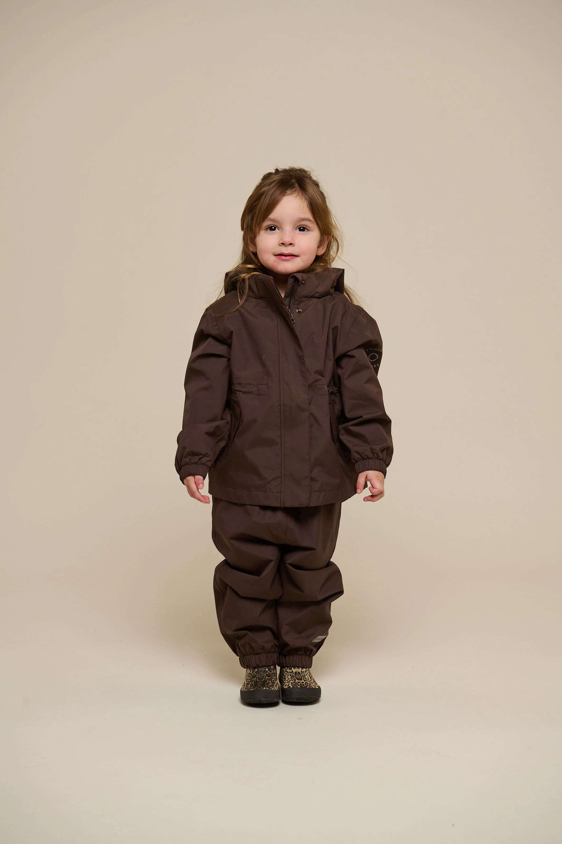 Shell Jacke mit Kordelzug - Kids - Chocolate | 100497 Lucy - Image 4