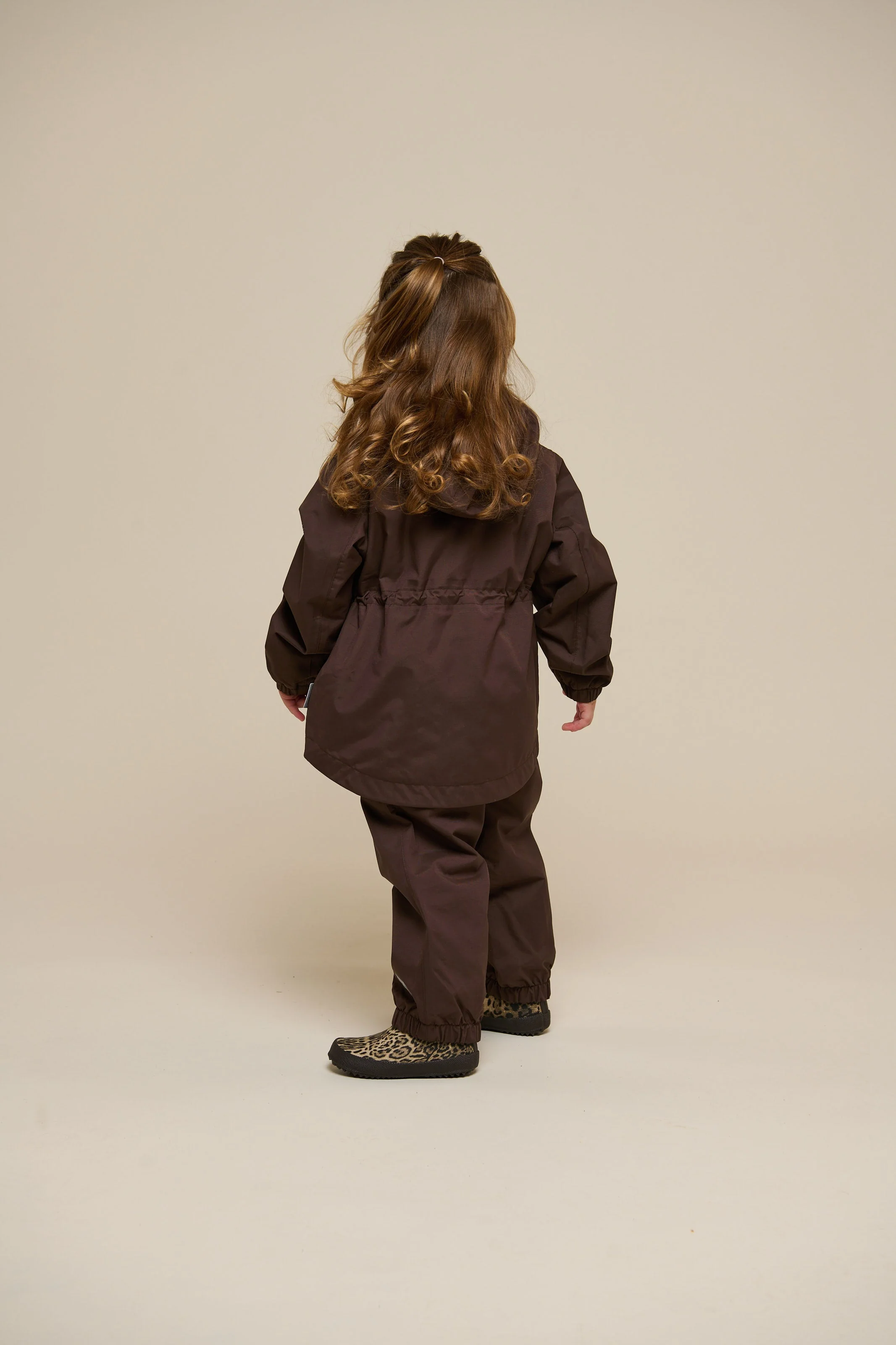 Shell Jacke mit Kordelzug - Kids - Chocolate | 100497 Lucy - Image 5