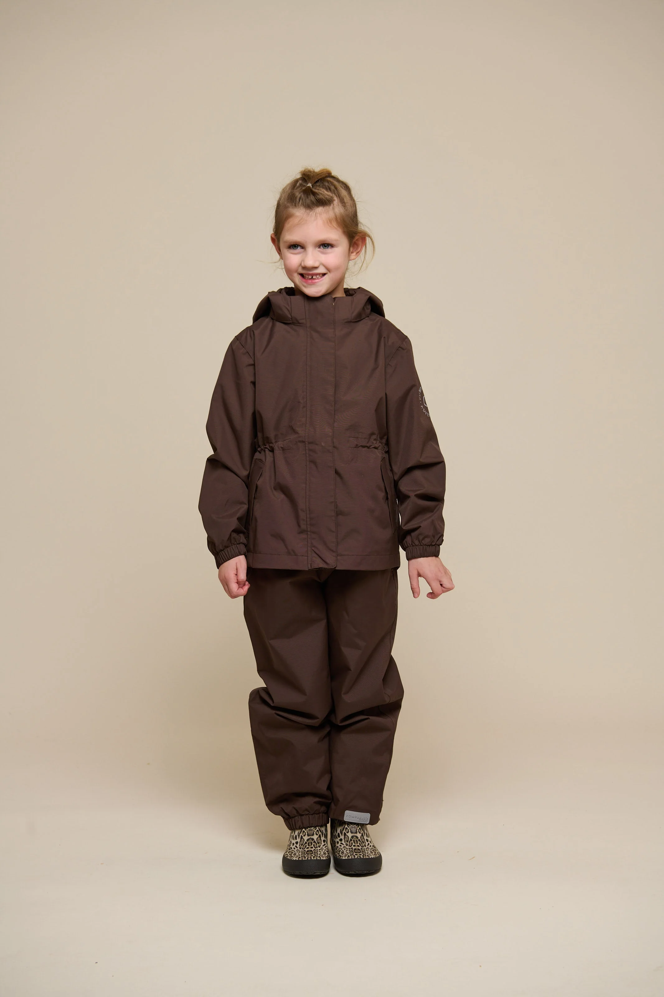 Shell Jacke mit Kordelzug - Tween - Chocolate | 100498 Lucy - Image 2