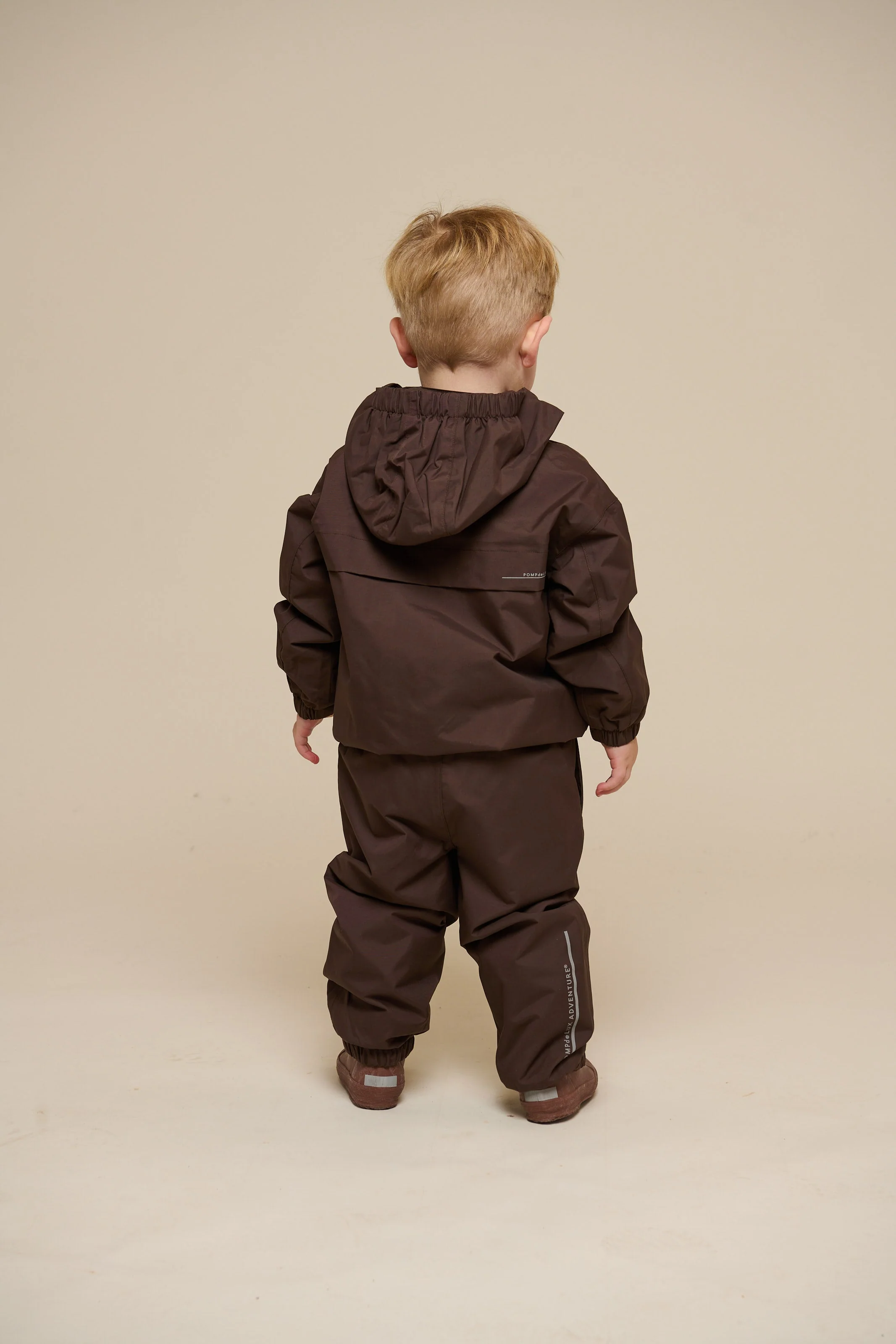 Shell Jacke mit Path-Tasche - Kids - Chocolate | 100499 Luke - Image 5