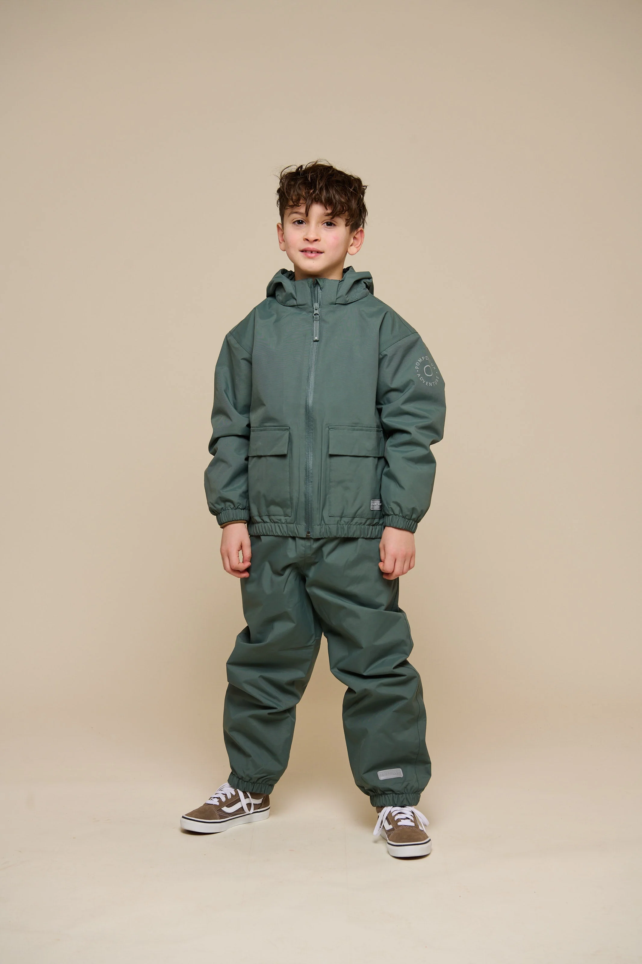 Shell Jacke mit Path-Tasche - Tween - Dusty Dark Green | 100502 Luke - Image 2