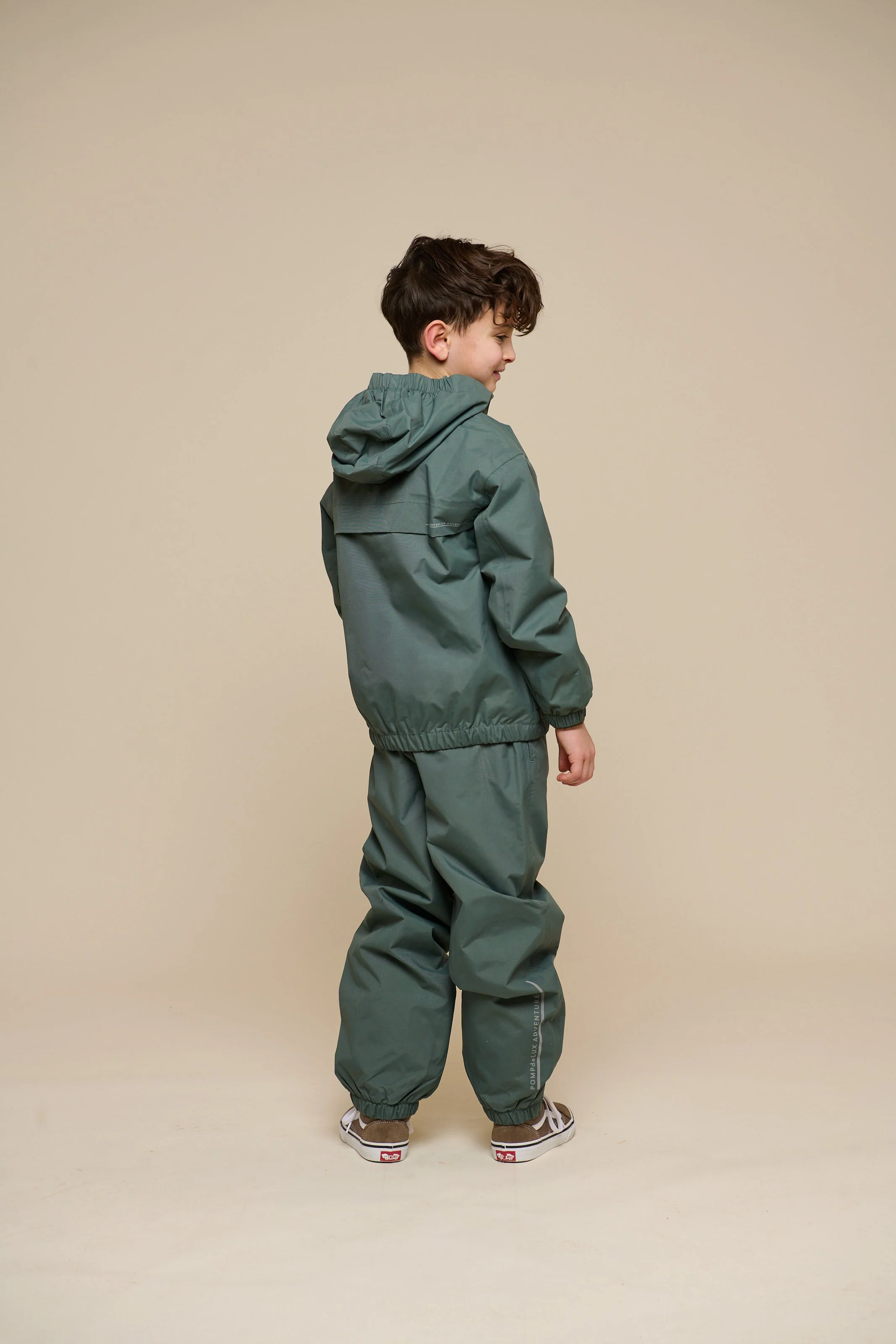 Shell Jacke mit Path-Tasche - Tween - Dusty Dark Green | 100502 Luke - Image 4