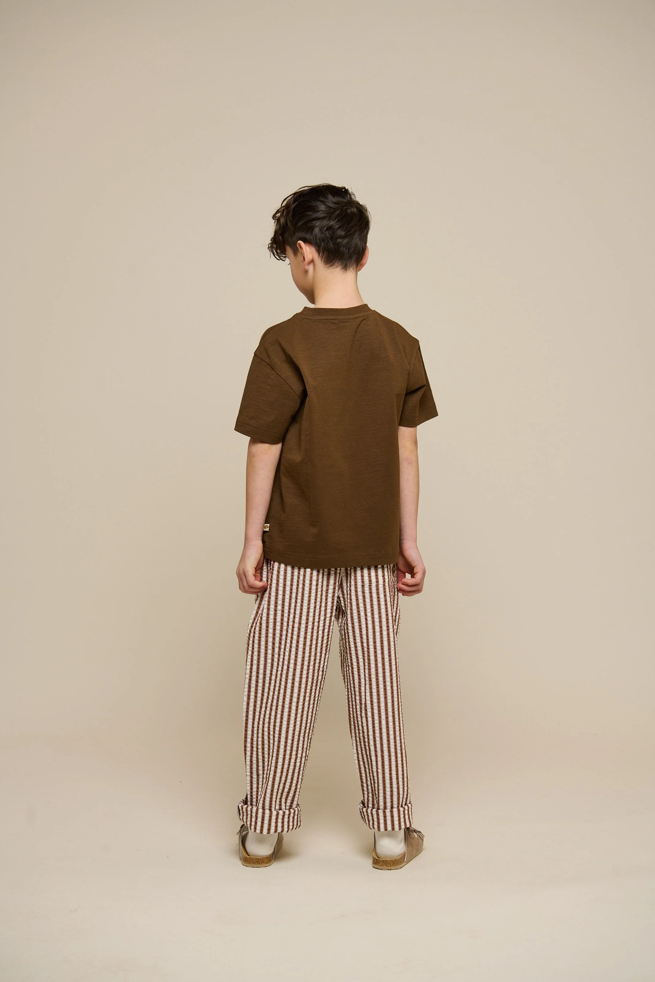 Slub-Jersey T-Shirt mit Stickerei - Tween - Dark Brown | 101158 Villum - Image 5