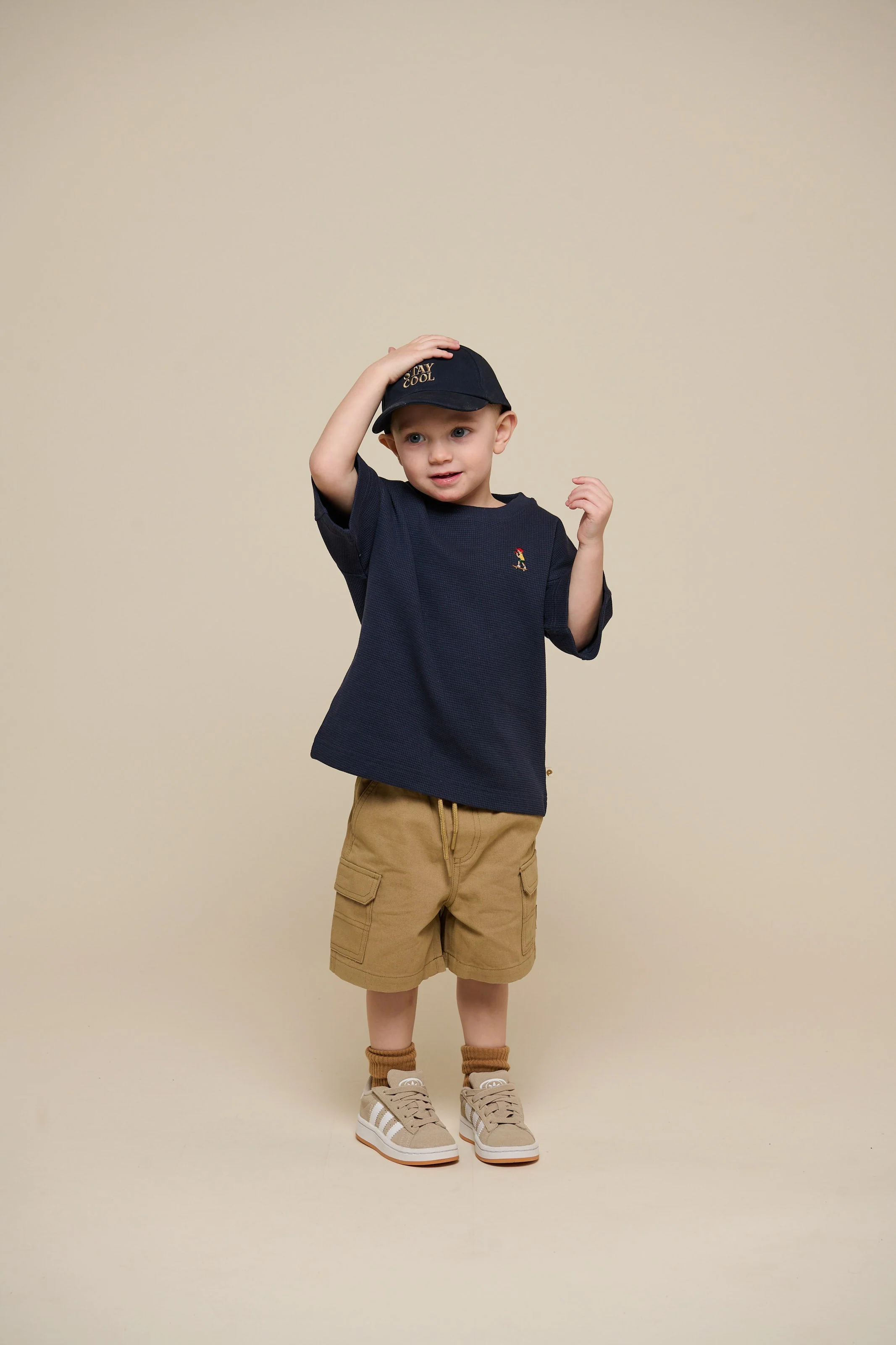 Stay Cool Canvas Cap - Kids - Navy | 101401 Owen - Image 5