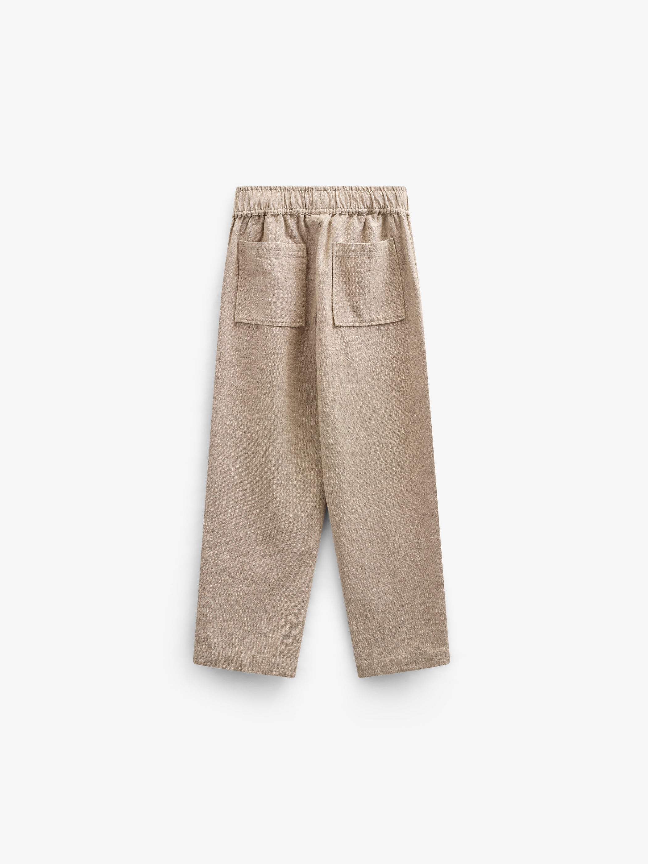 Strukturierte, gewebte Baumwollhose - Tween - Sand | 101200 Walter - Image 3