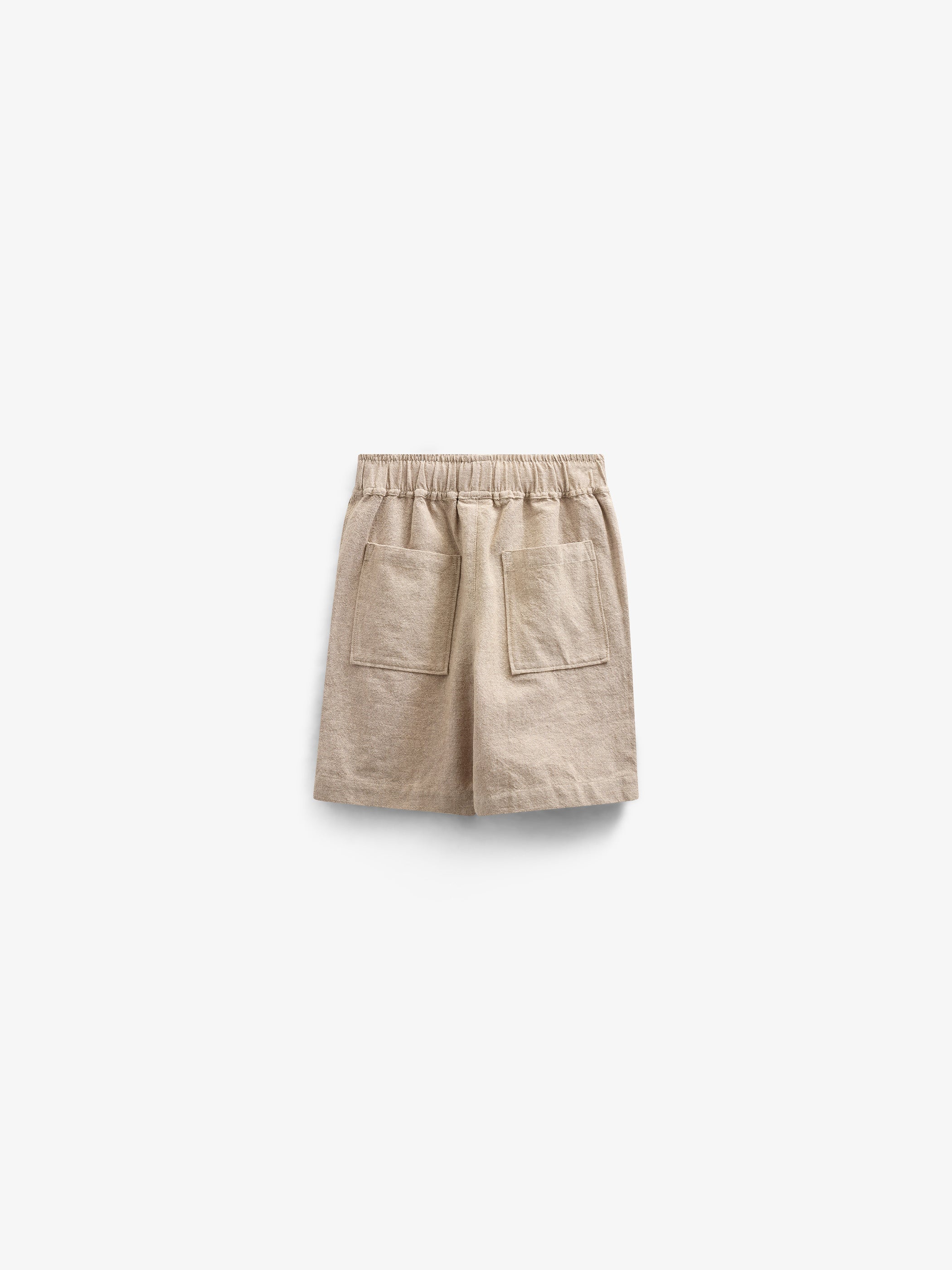 Strukturierte, gewebte Baumwollshorts - Tween - Sand | 101198 Walter - Image 3
