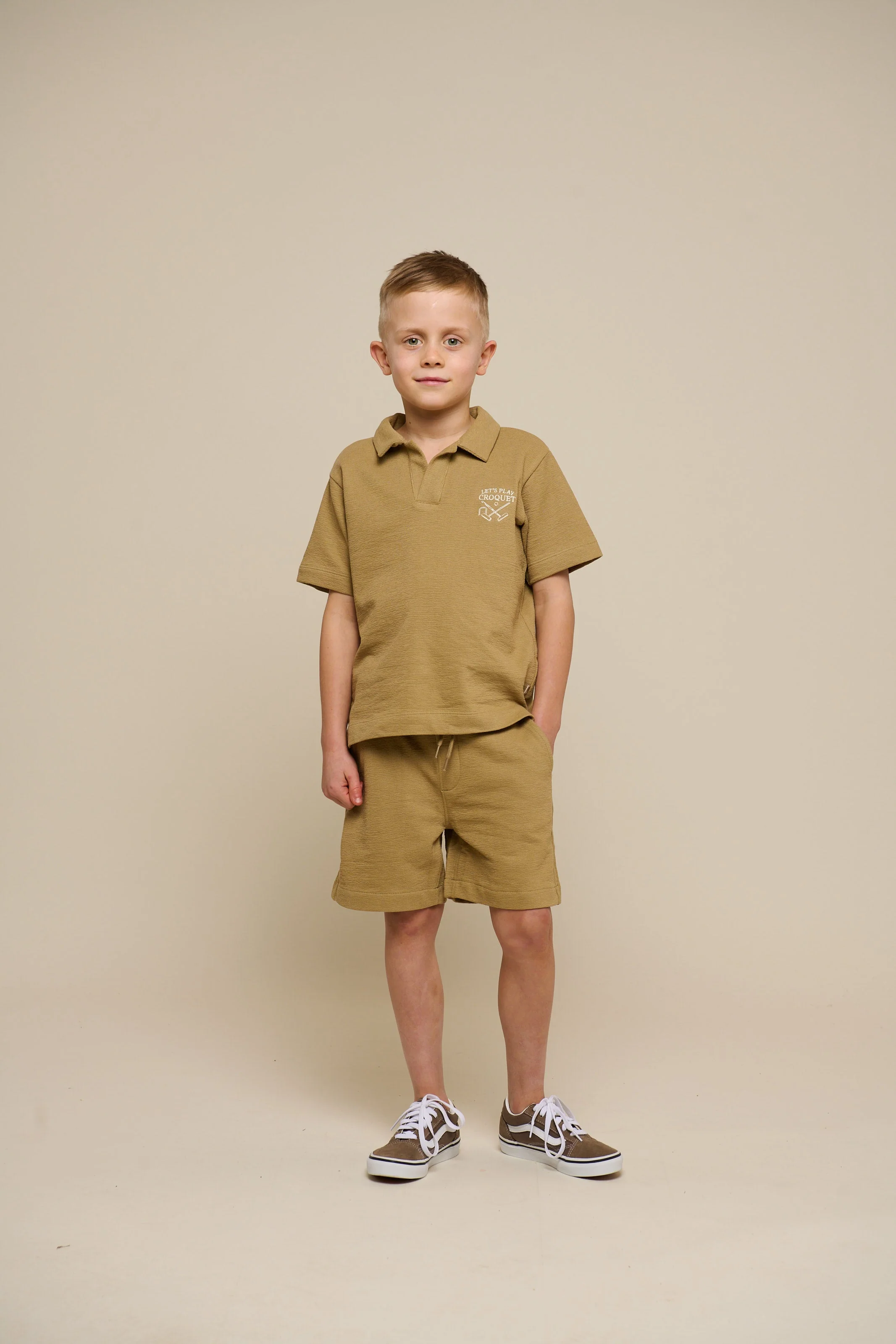 Strukturierte Jersey-Shorts - Tween - Khaki | 101222 Sonny - Image 5