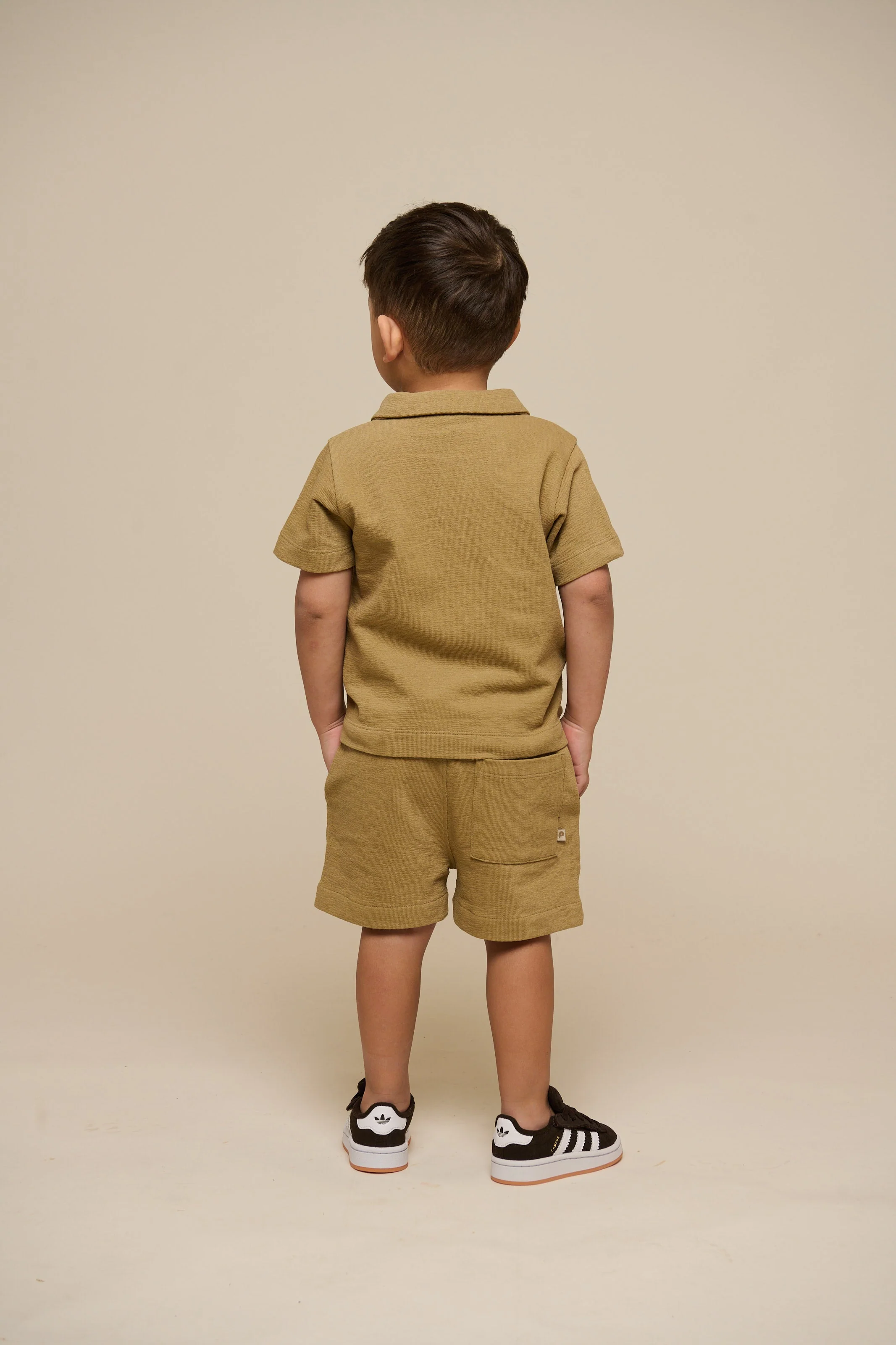 Strukturiertes Jersey-Poloshirt - Kids - Khaki | 101217 Sonny - Image 5