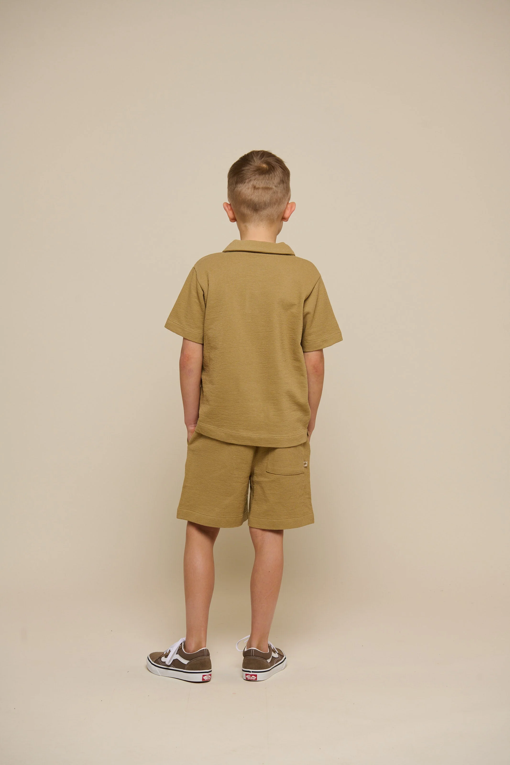 Strukturiertes Jersey-Poloshirt - Tween - Khaki | 101218 Sonny - Image 4