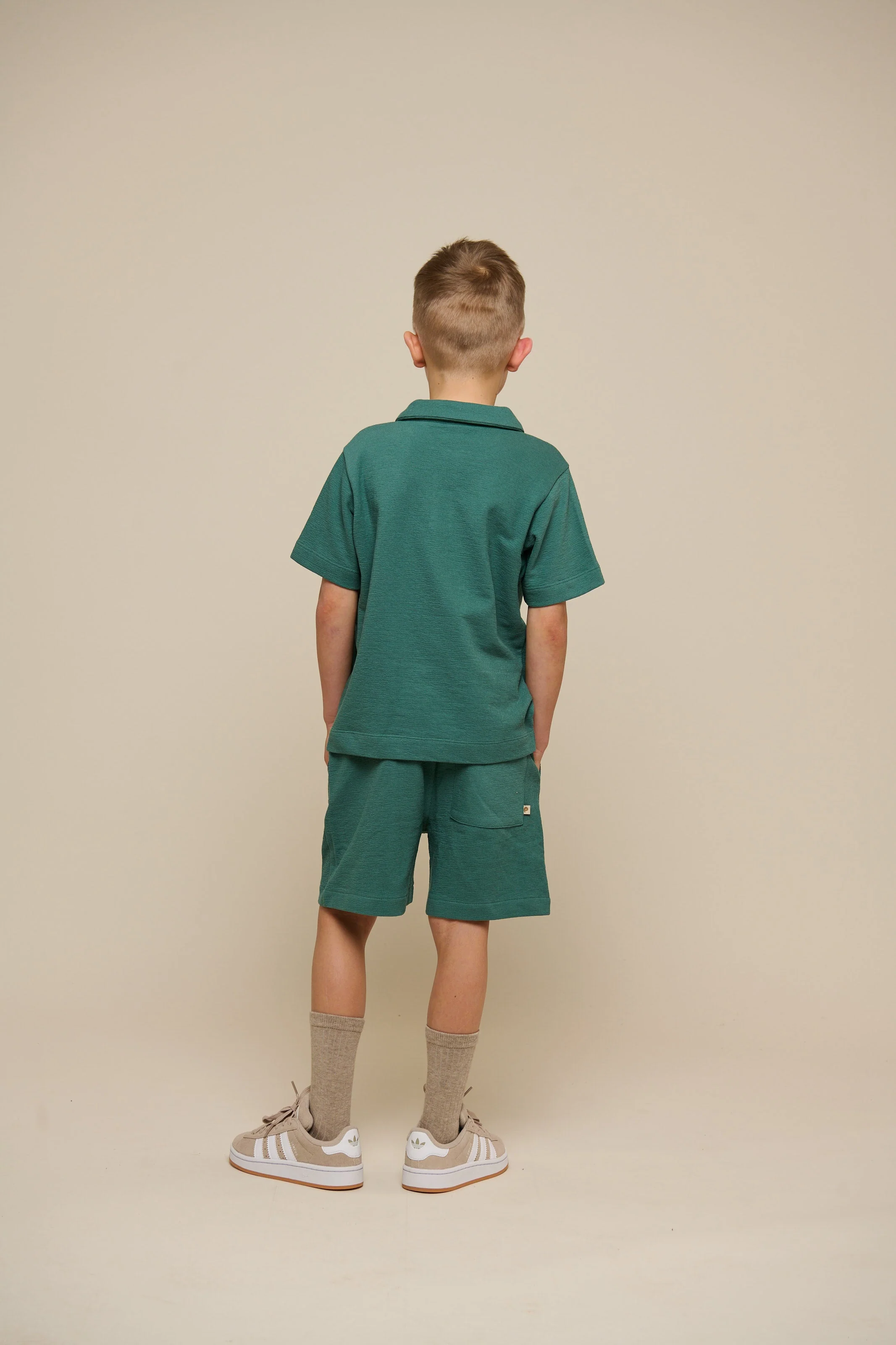Strukturiertes Jersey-Poloshirt - Tween - Tropical Green | 101216 Sonny - Image 4