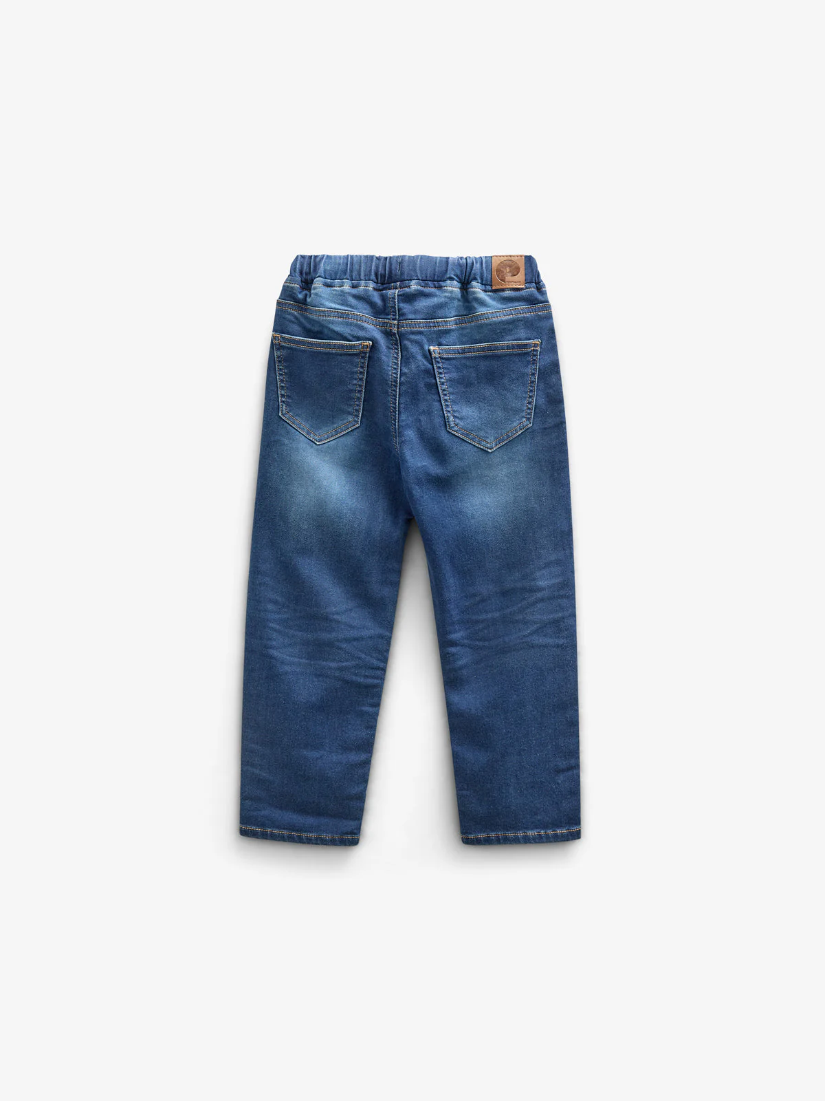 Sweat-Denim Pull-on Jeans - All - Blue Denim | 100656 Ancher - Image 2