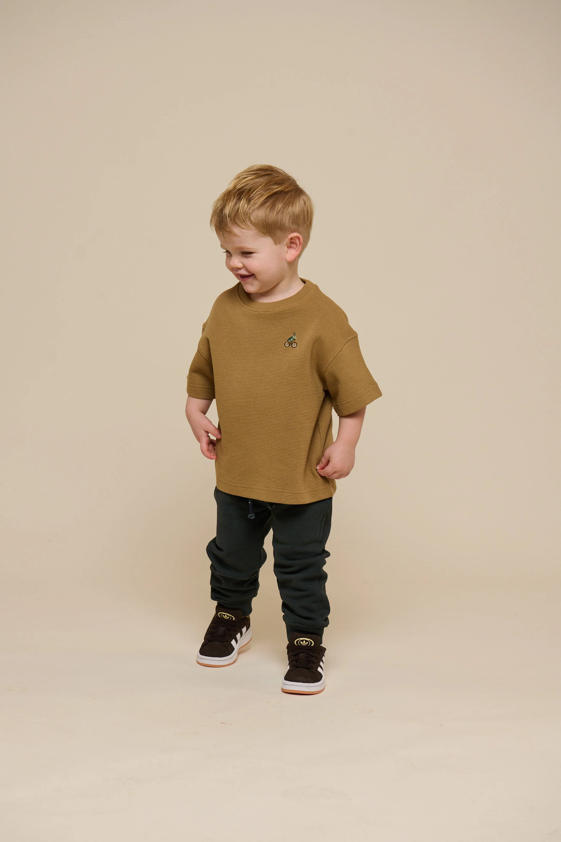 Sweat Hose - Kids - Forest Green Melange | 100898 Justin - Image 2