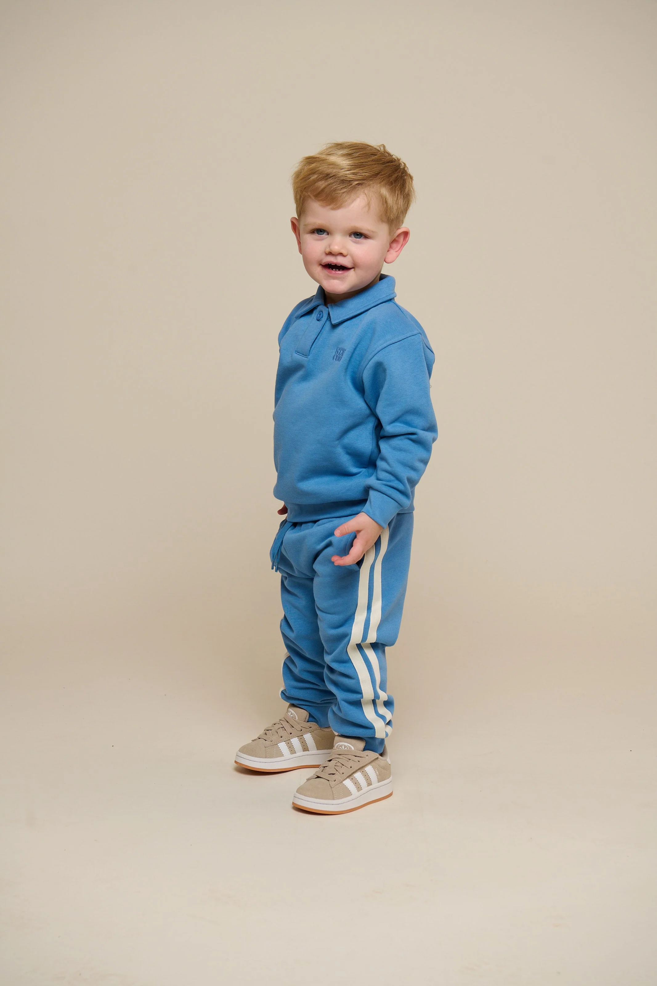 Sweatpants mit Tape - Kids - Dusty Blue | 101257 Carter - Image 2