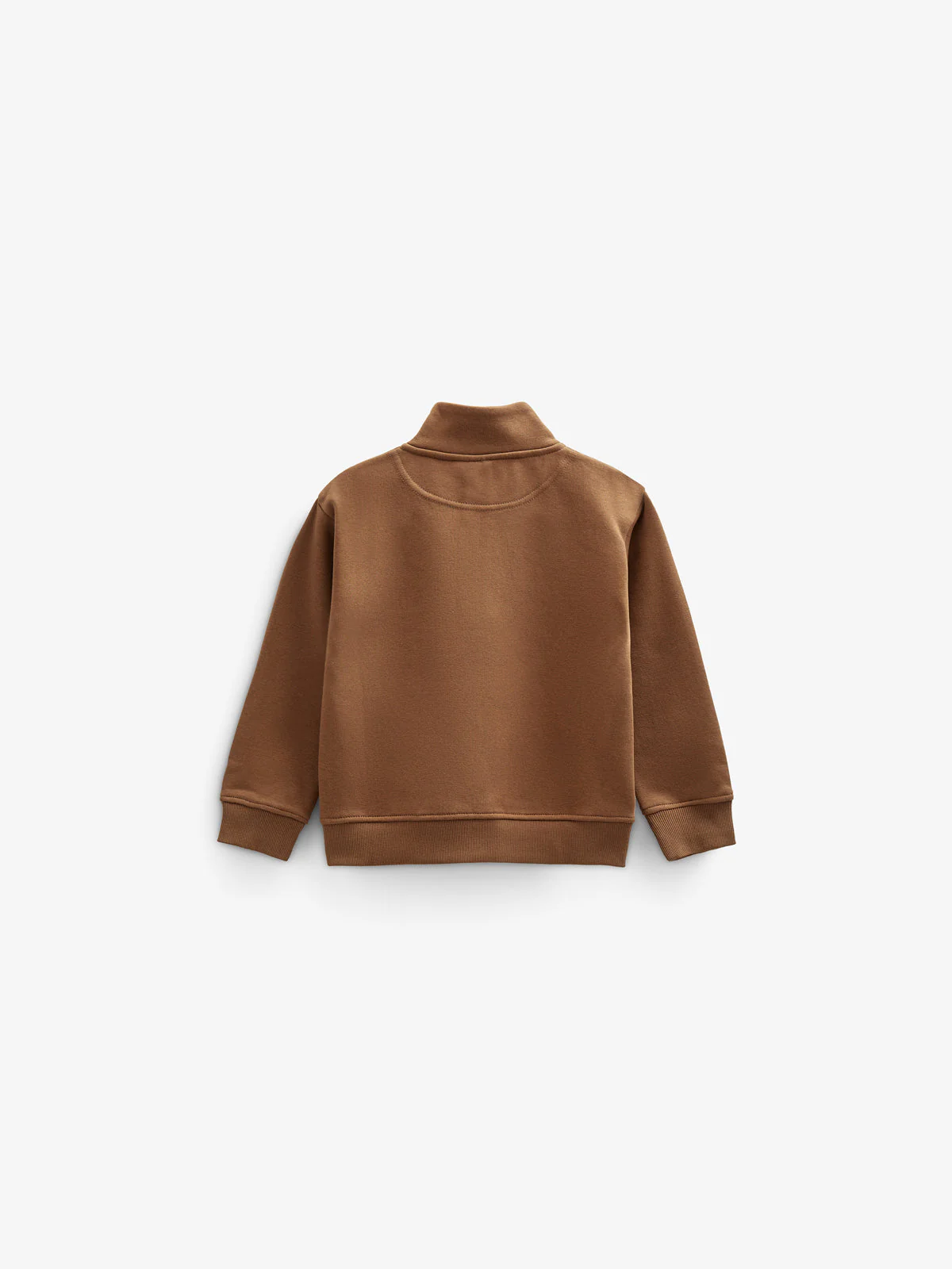 Sweatshirt mit halbem Reißverschluss - Kids - Coffee | 100808 Tristan - Image 3