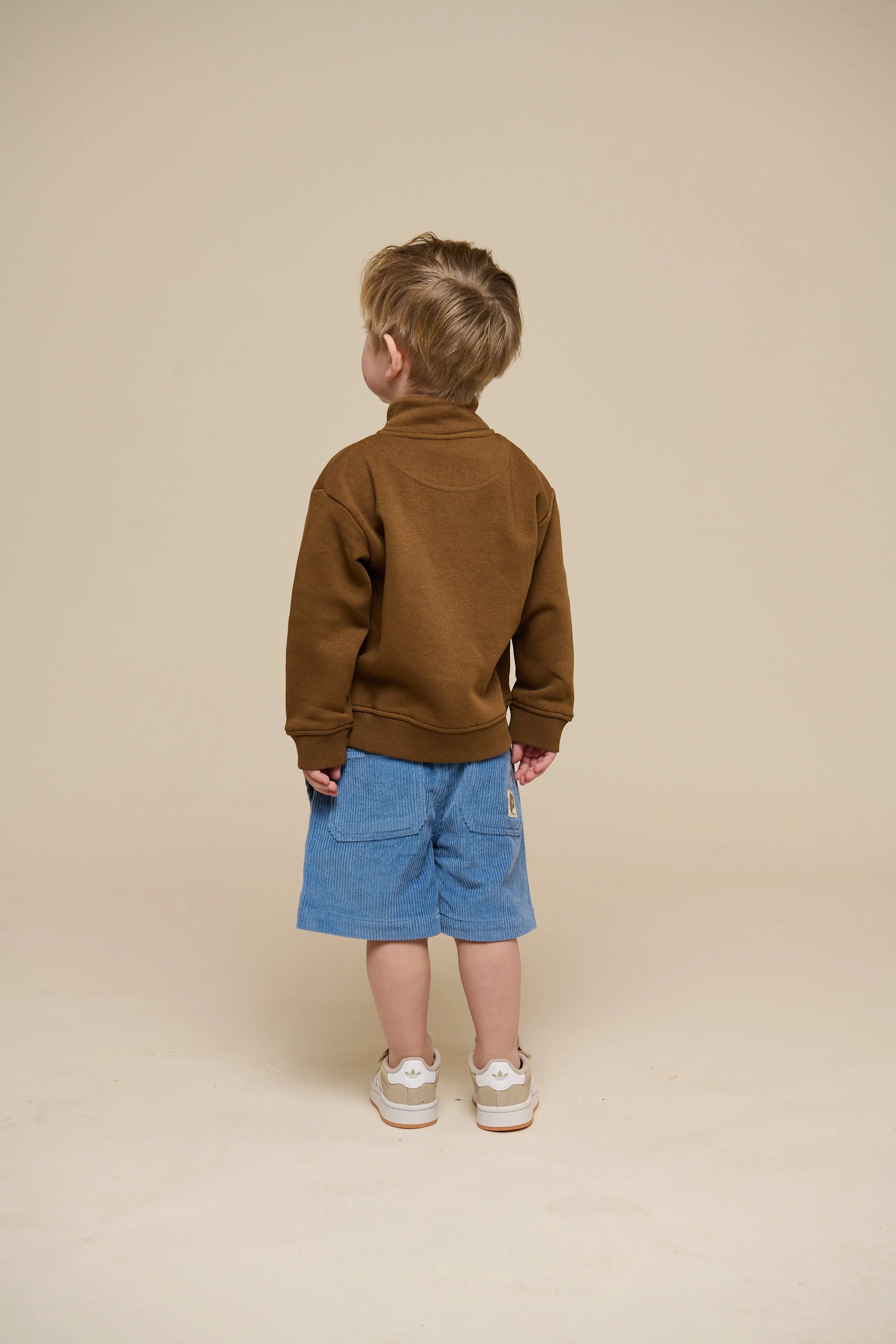 Sweatshirt mit halbem Reißverschluss - Kids - Coffee | 100808 Tristan - Image 5