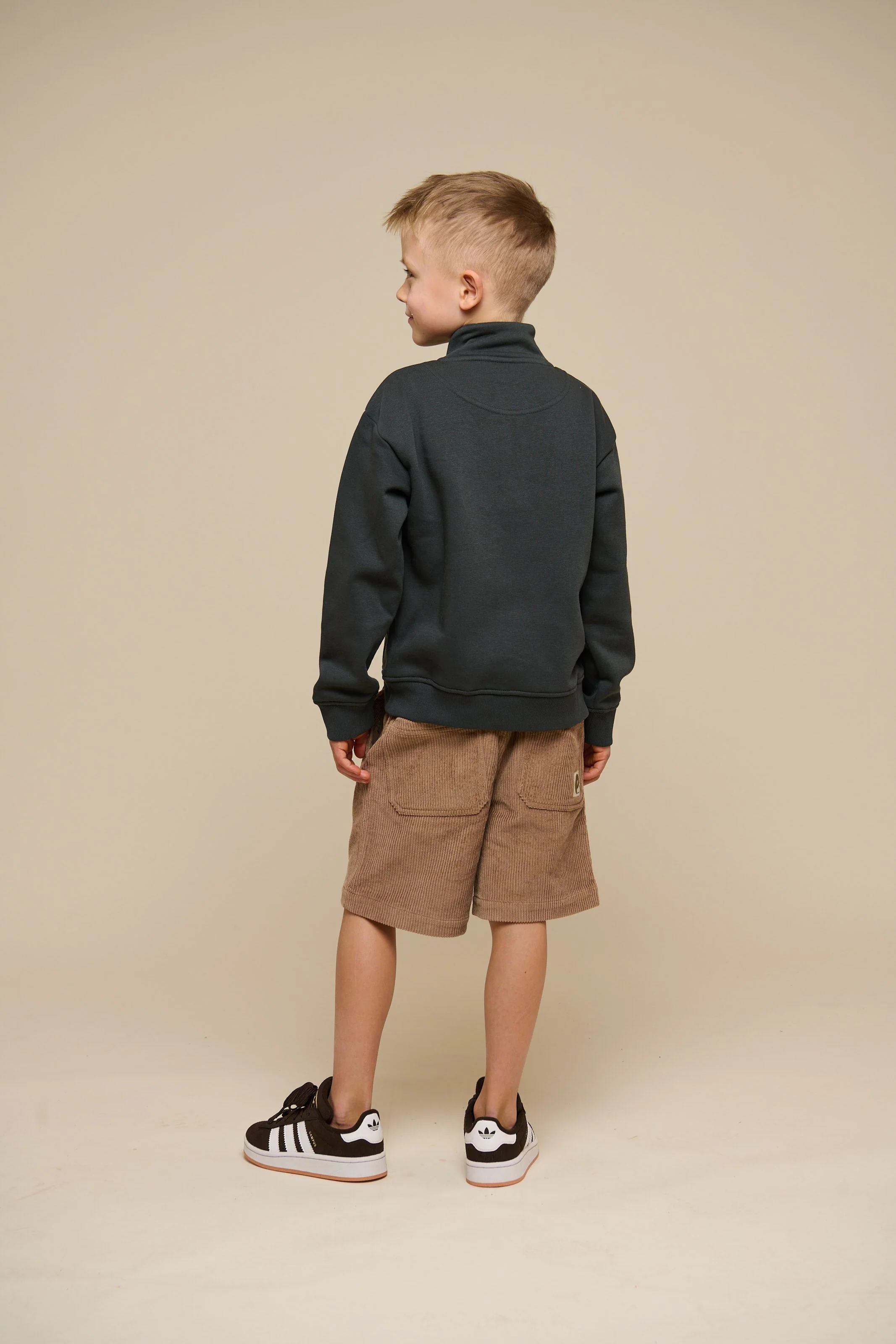 Sweatshirt mit halbem Reißverschluss - Tween - Forest Green | 100811 Tristan - Image 5