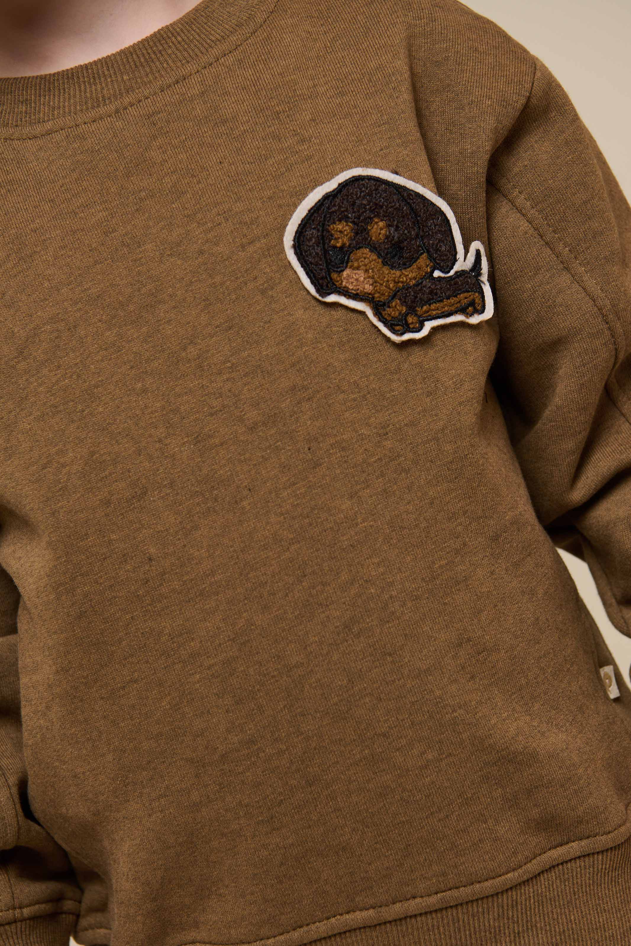 Sweatshirt mit Rundhalsausschnitt - Kids - Coffe Melange | 100890 Justin - Image 4