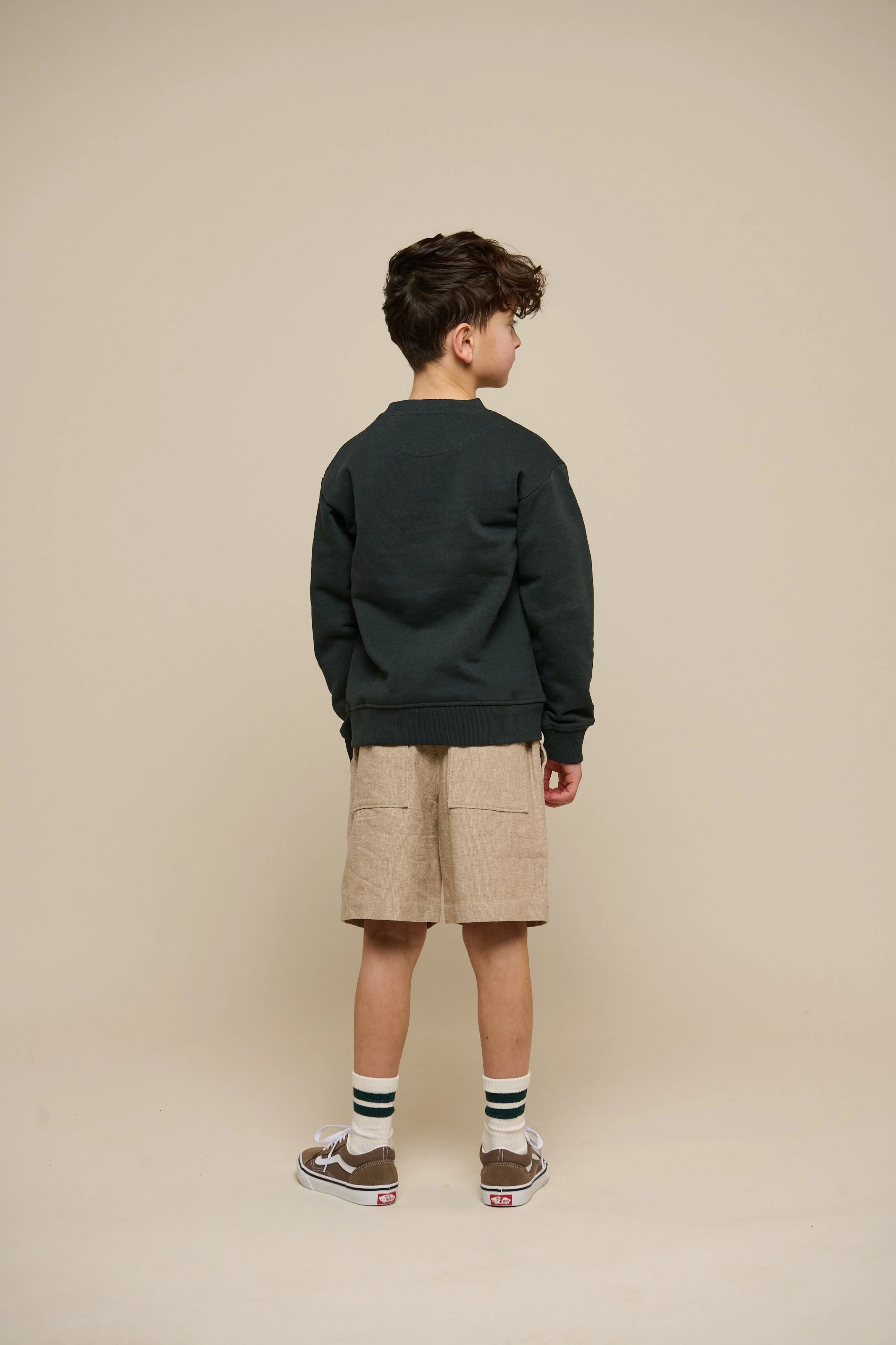 Sweatshirt mit Rundhalsausschnitt - Tween - Forest Green Melange | 100893 Justin - Image 5