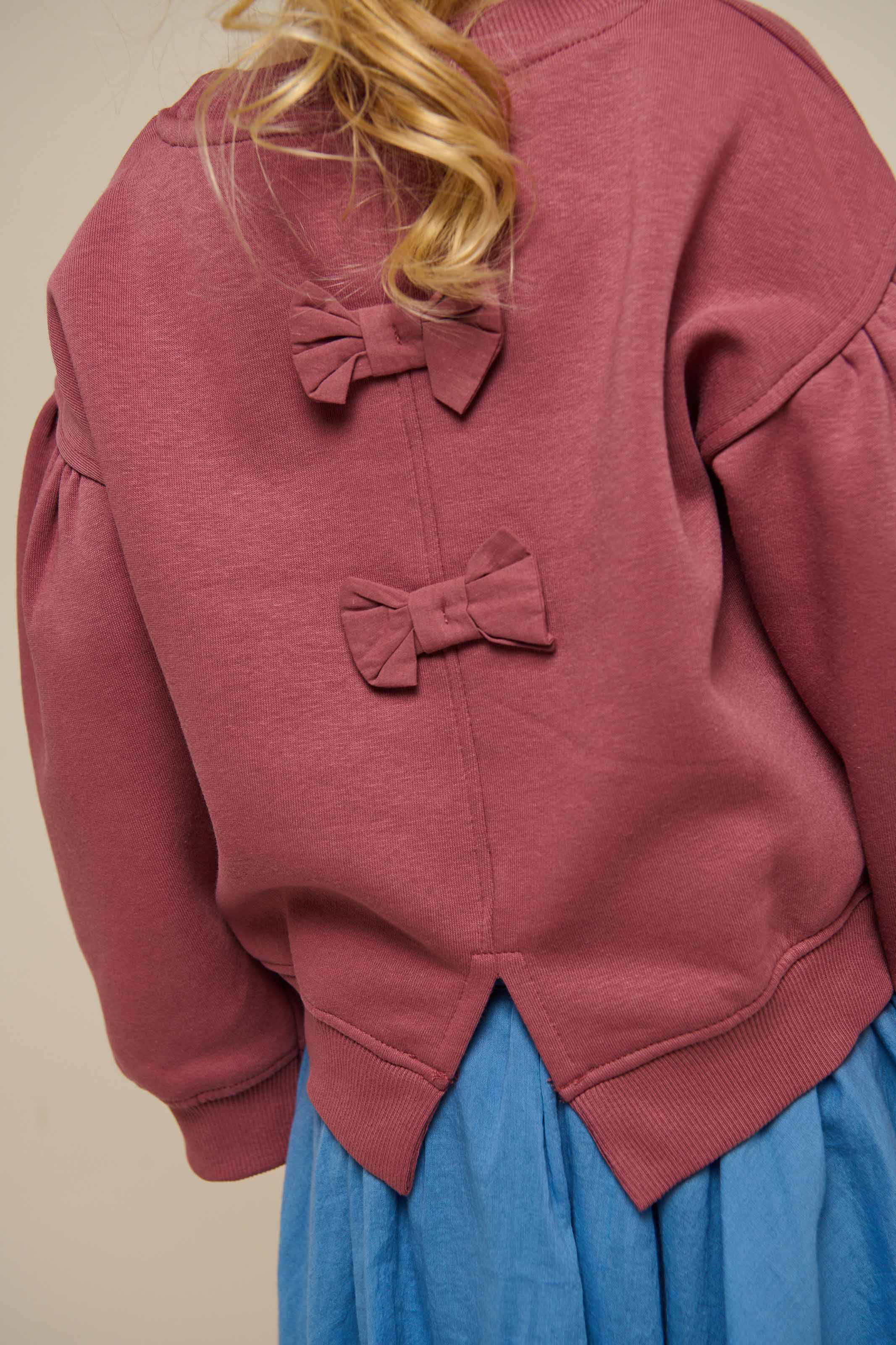Sweatshirt mit Schleifendetail - Kids - Vintage Red | 100812 Ruth - Image 4