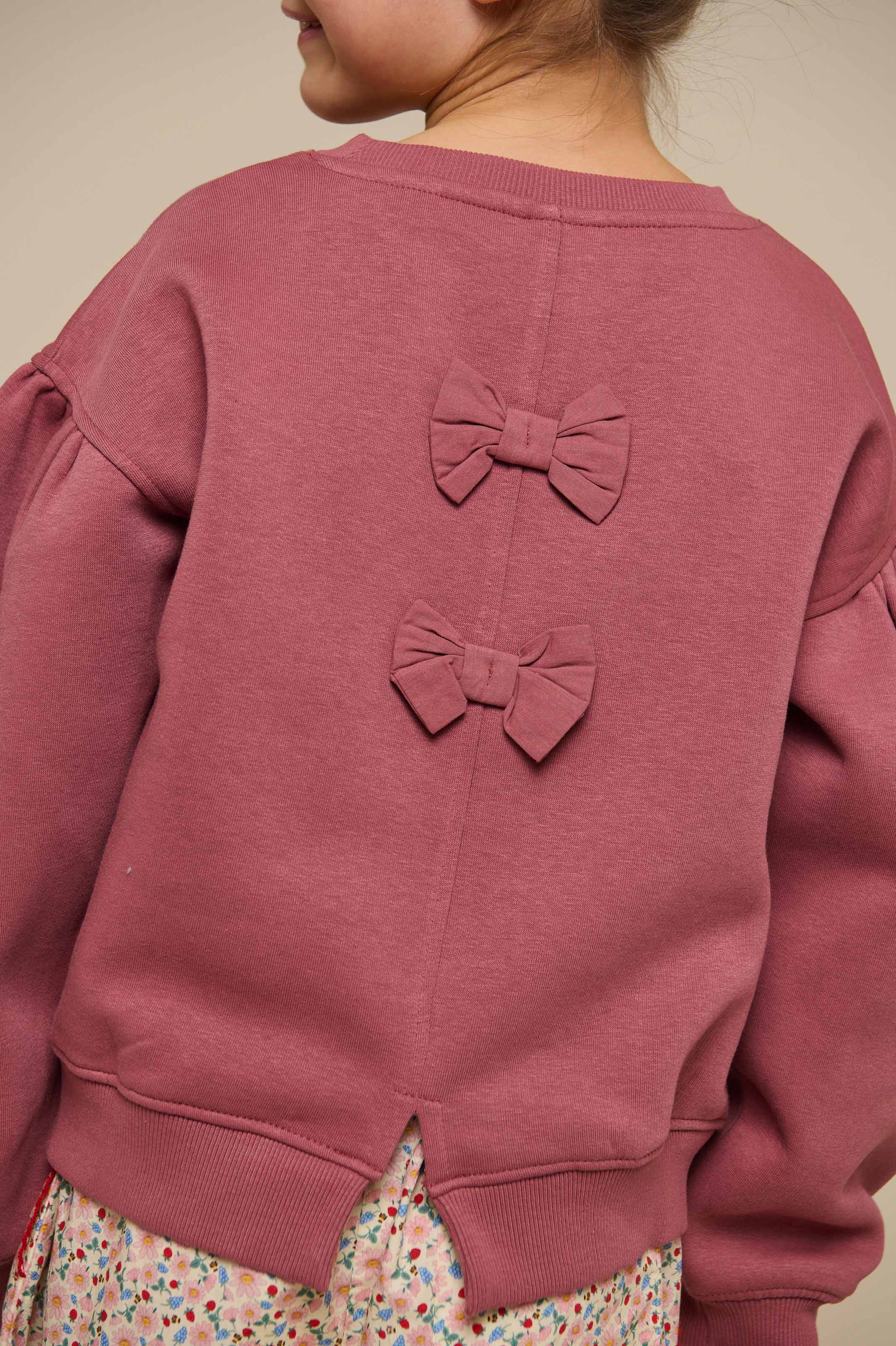 Sweatshirt mit Schleifendetail - Tween - Vintage Red | 100813 Ruth - Image 5