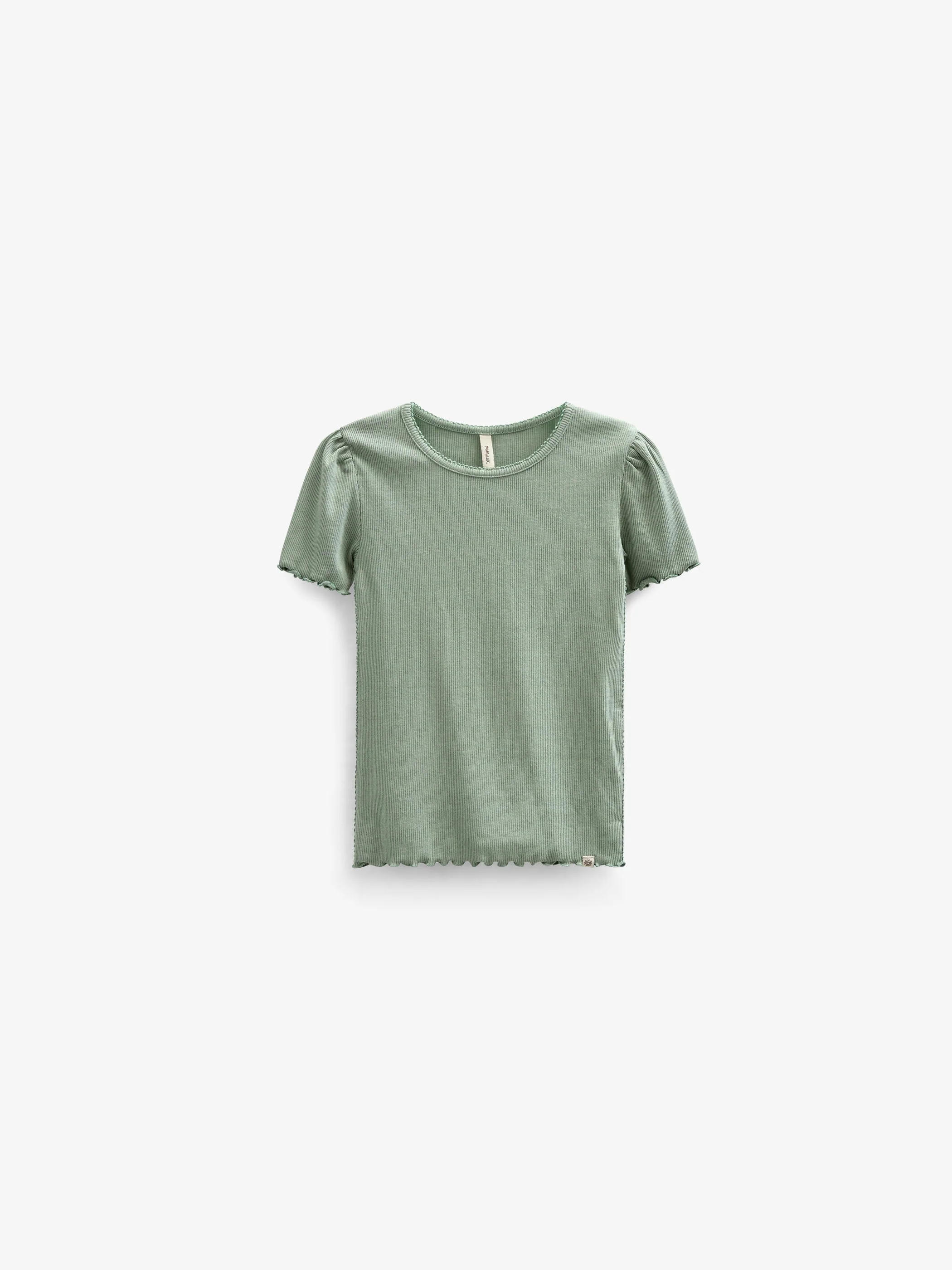 T-Shirt aus Modalripp - Tween - Dusty Green | 101303 Lottie