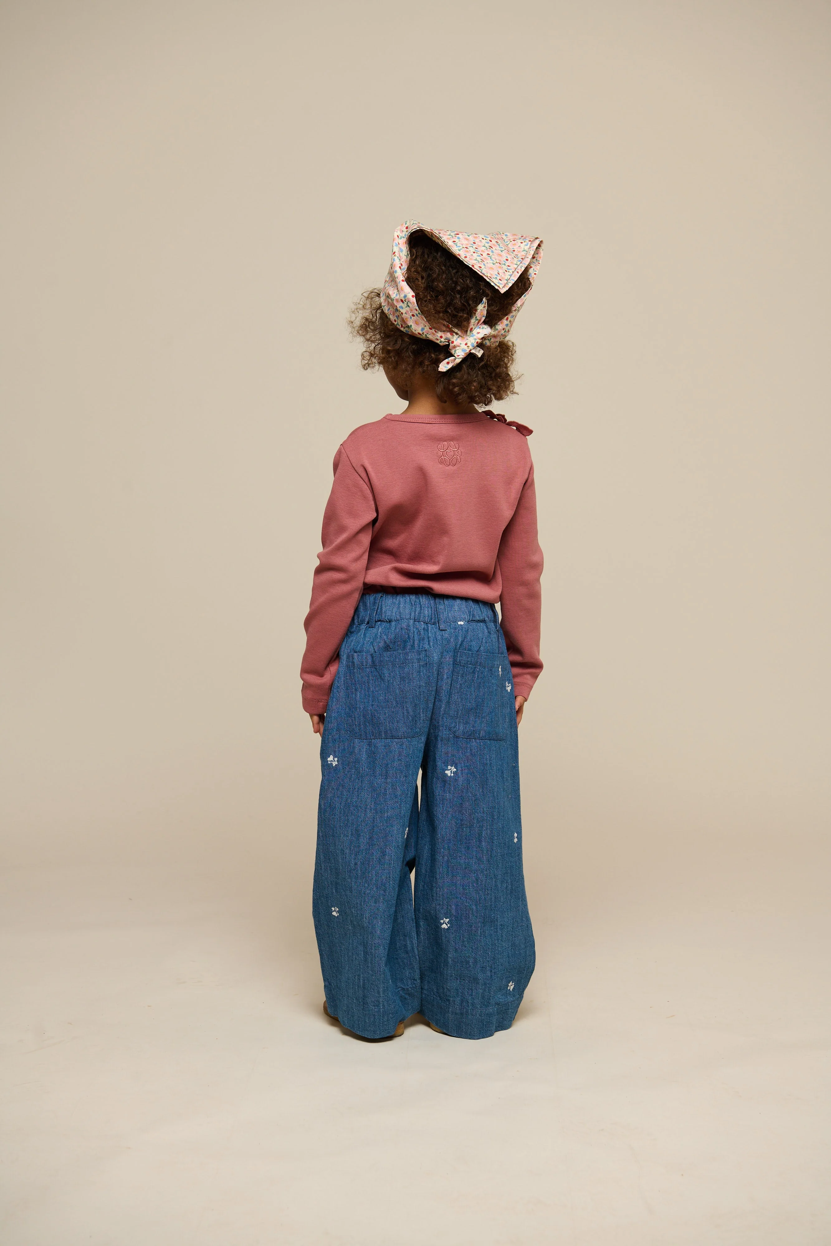 T-Shirt mit Blumenapplikation - Kids - Old Rose | 101233 Sarah - Image 4