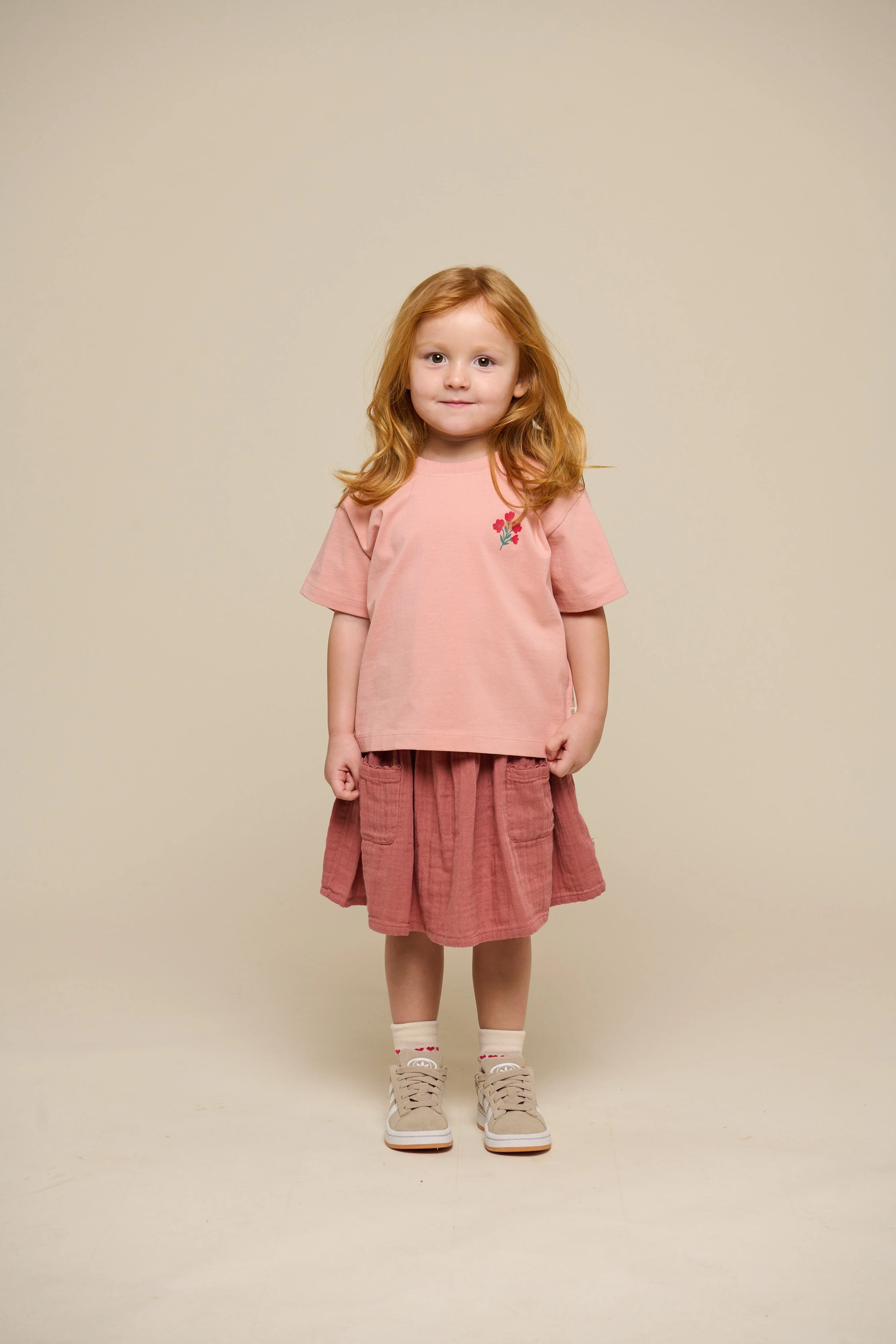 T-Shirt mit Blumenmotiv - Kids - Powder Rose | 101292 Elsa - Image 2