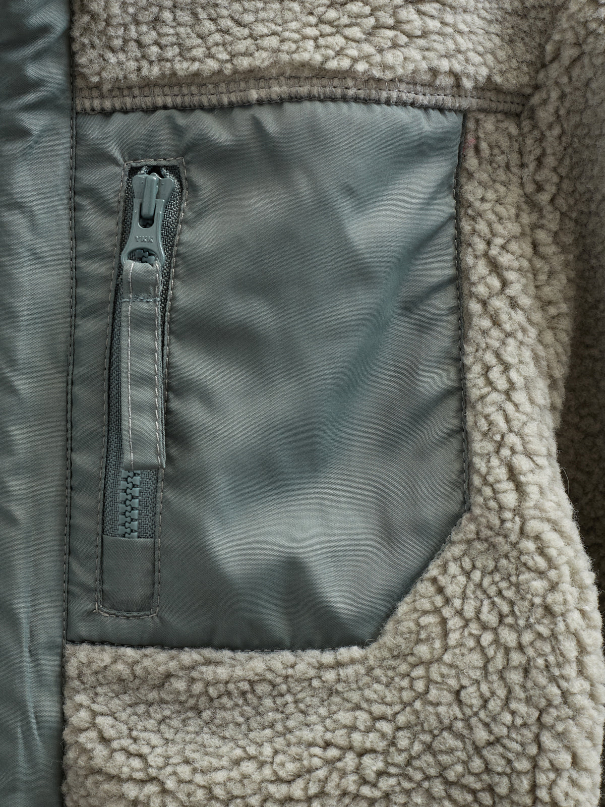 Teddyjacke mit Reißverschluss - All - Dusty Green | 100633 Elliot - Image 3