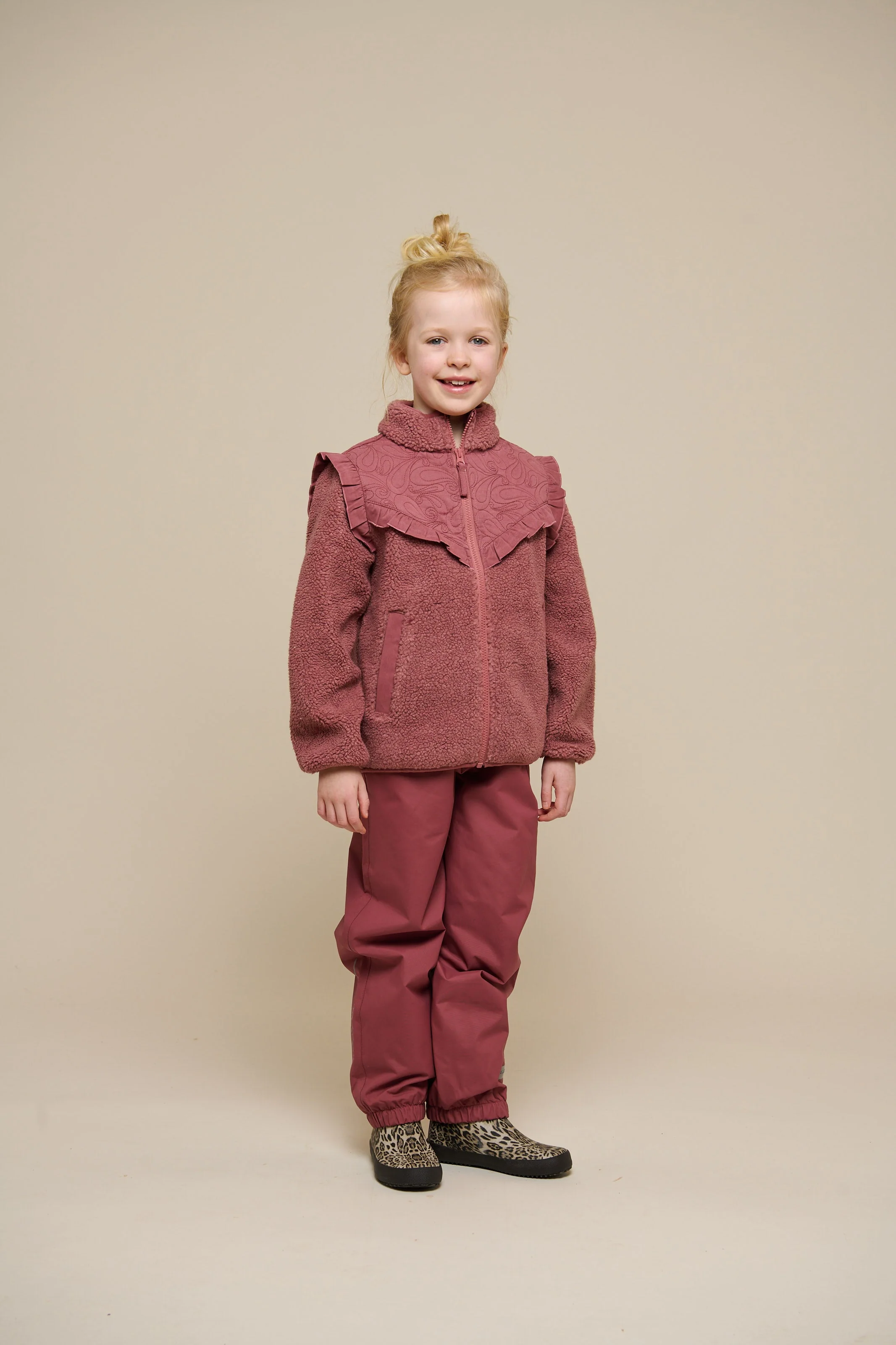 Teddyjacke mit Reißverschluss und Rüschen - Tween - Old Rose | 100637 Madison - Image 2