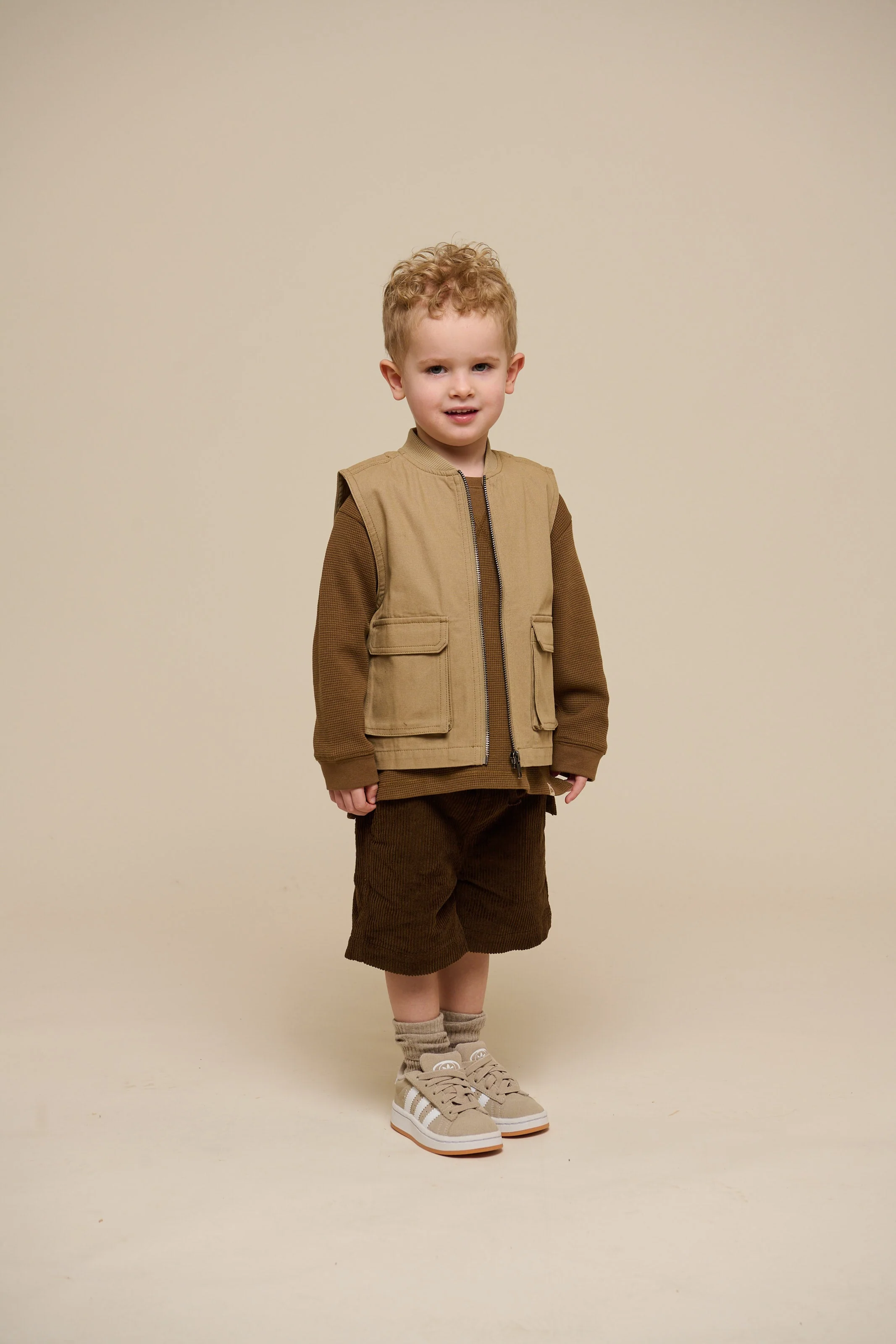 Texturiertes Langarm-T-Shirt - Kids - Coffee | 100705 Malthe - Image 2