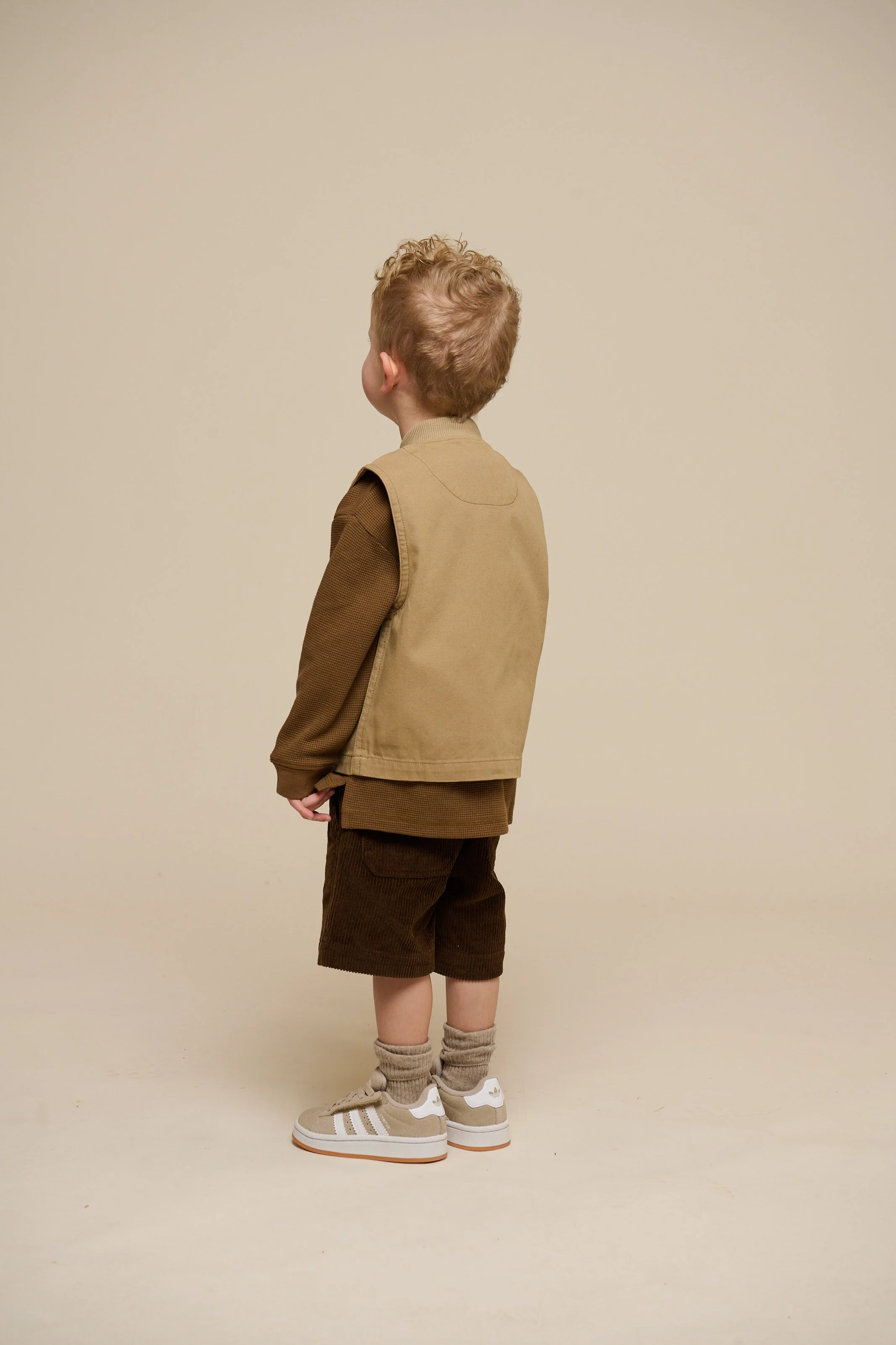 Texturiertes Langarm-T-Shirt - Kids - Coffee | 100705 Malthe - Image 4