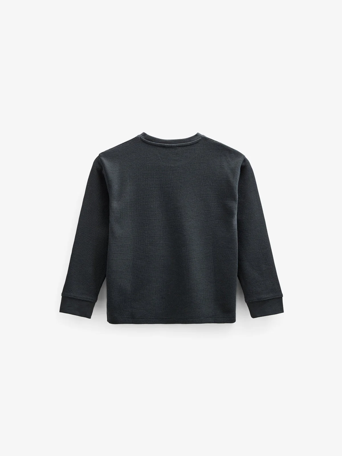 Texturiertes Langarm-T-Shirt - Tween - Forest Green | 100708 Malthe - Image 3