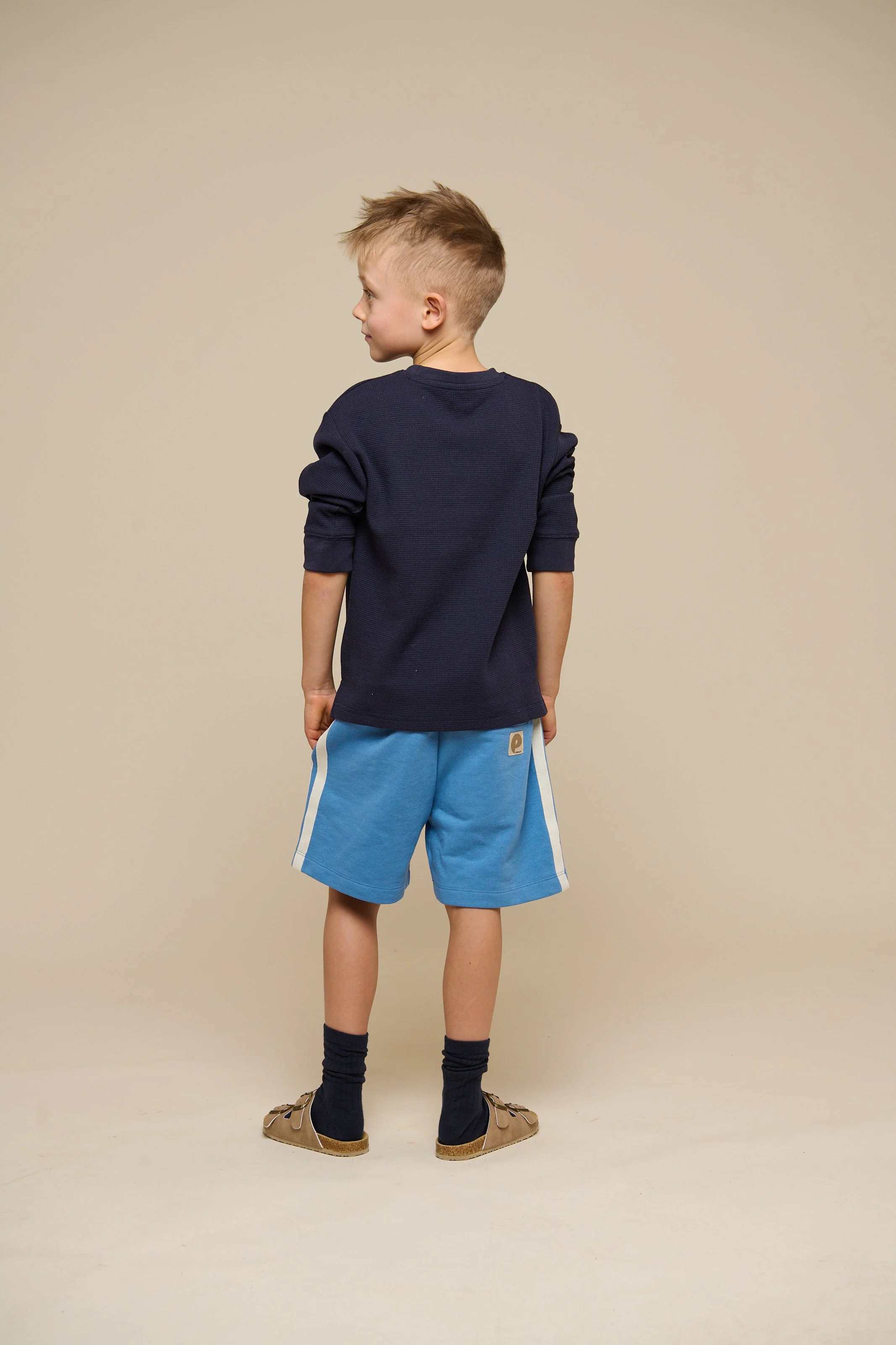 Texturiertes Langarm-T-Shirt - Tween - Navy | 100704 Malthe - Image 4