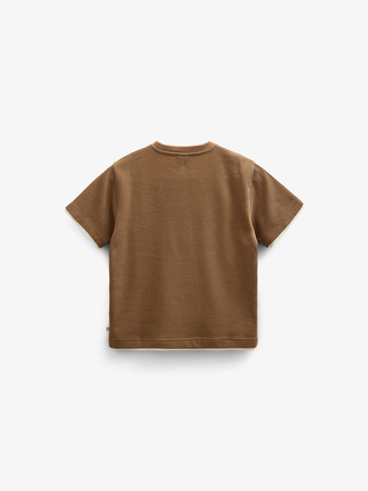 Texturiertes T-Shirt - Tween - Coffee | 100712 Malthe - Image 3