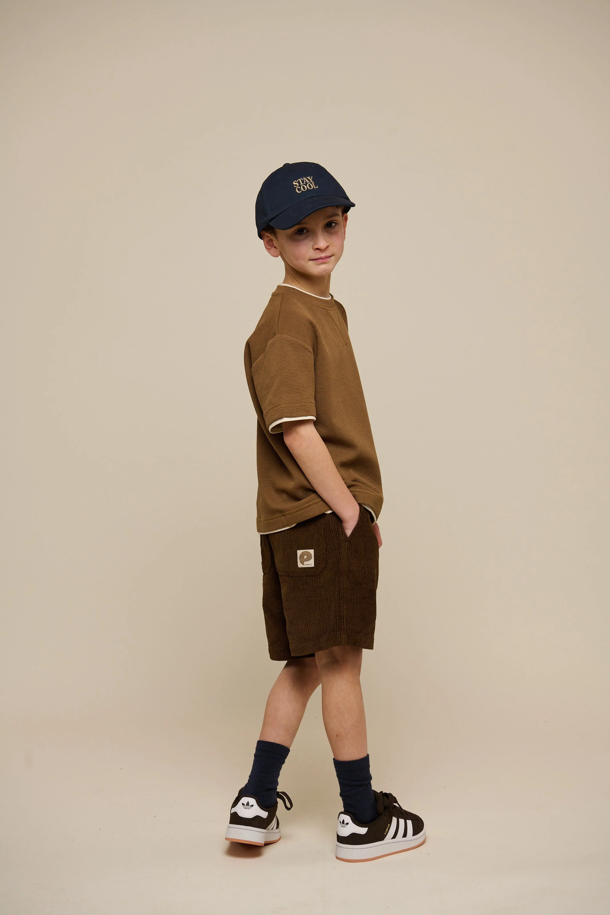 Texturiertes T-Shirt - Tween - Coffee | 100712 Malthe - Image 6
