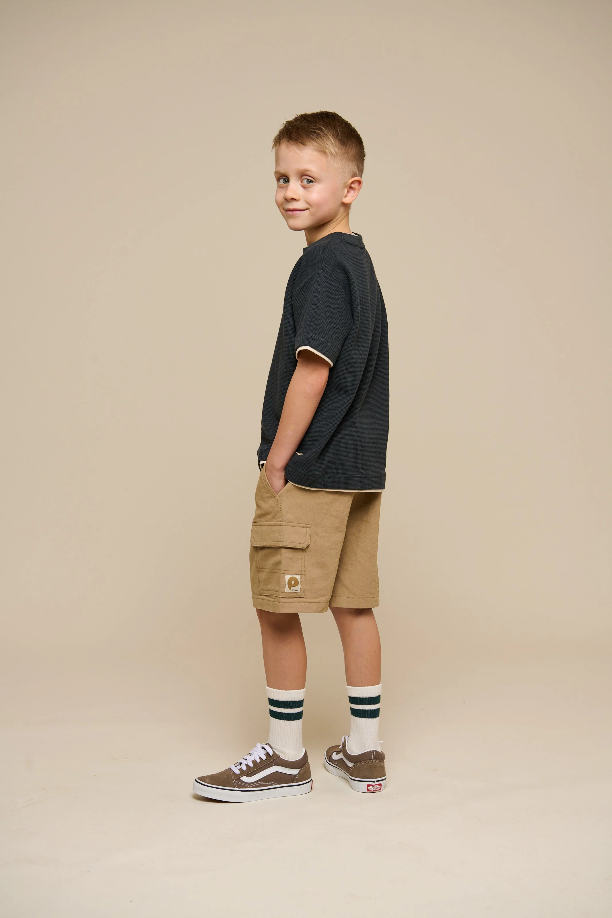 Texturiertes T-Shirt - Tween - Forest Green | 100714 Malthe - Image 6