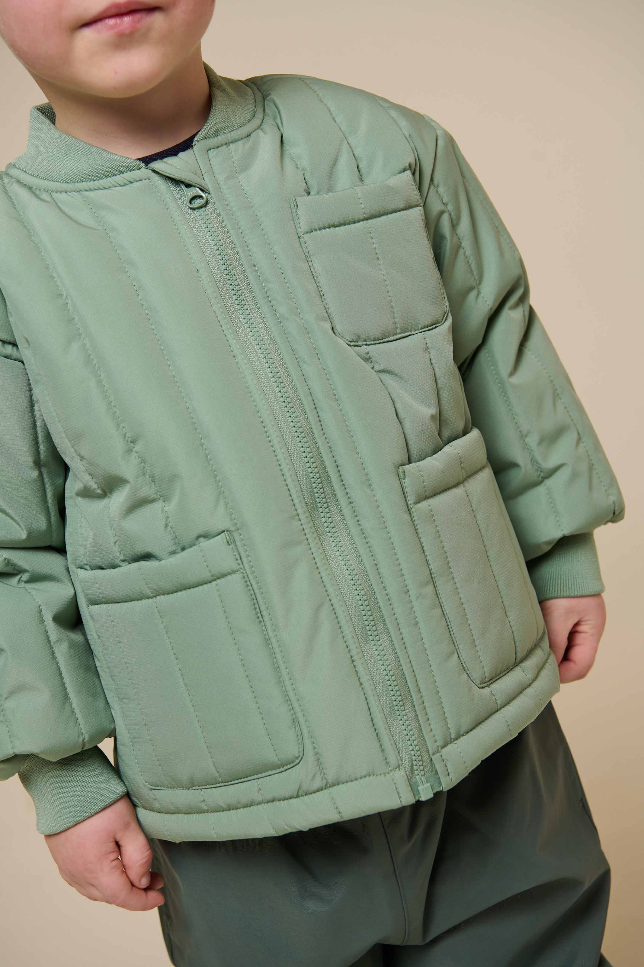 Thermo-Tech-Jacke - Kids - Dusty Green | 101112 Athur - Image 4