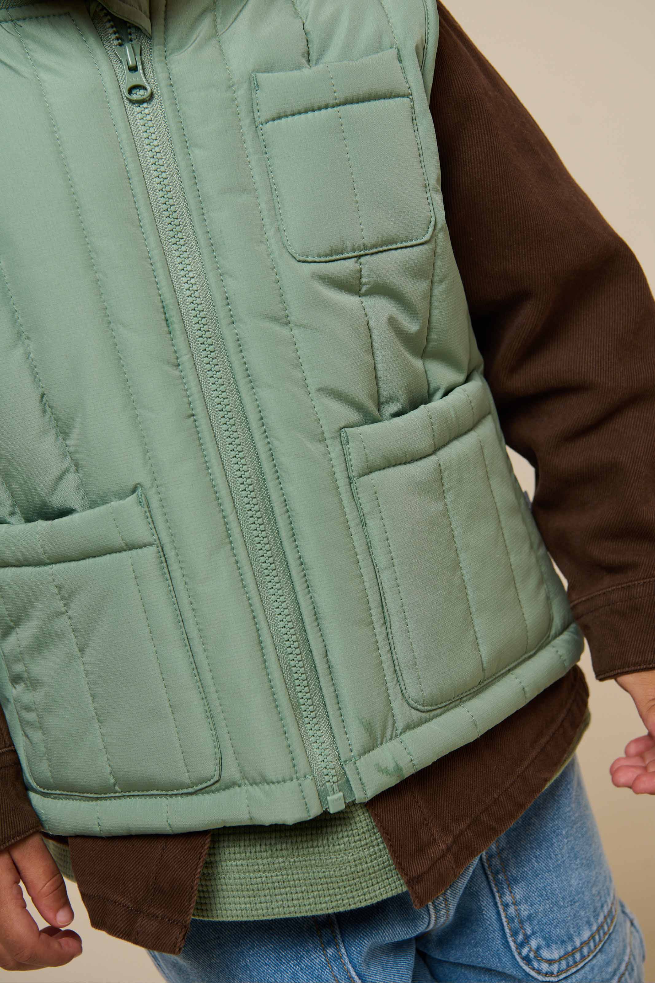 Thermo Tech Weste - Kids - Dusty Green | 101116 Athur - Image 4