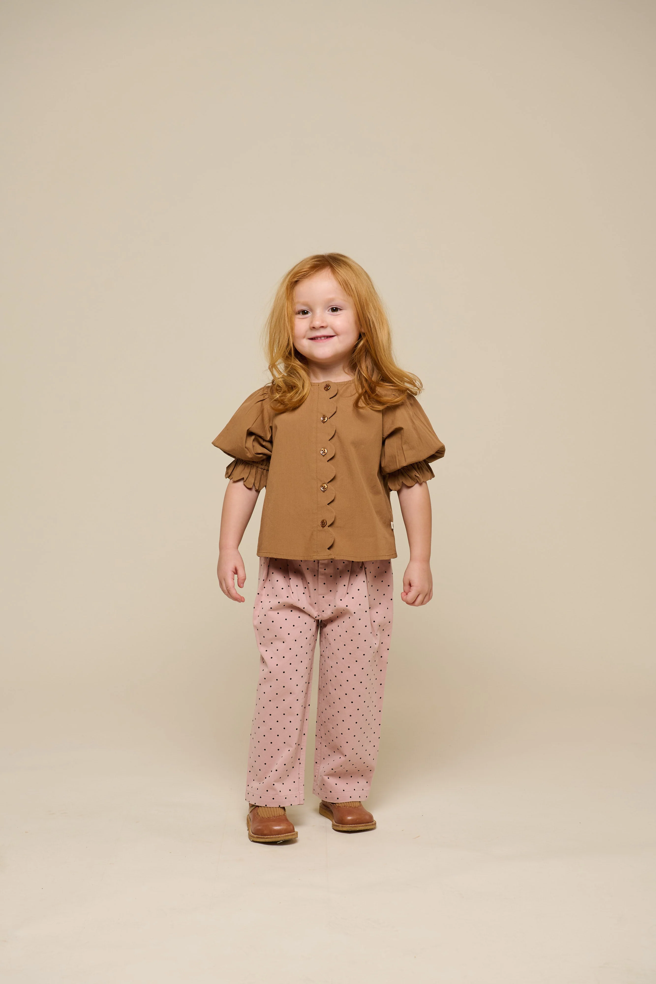 Twill-Hose mit Punkten - Kids - Rose | 100612 Iris - Image 2