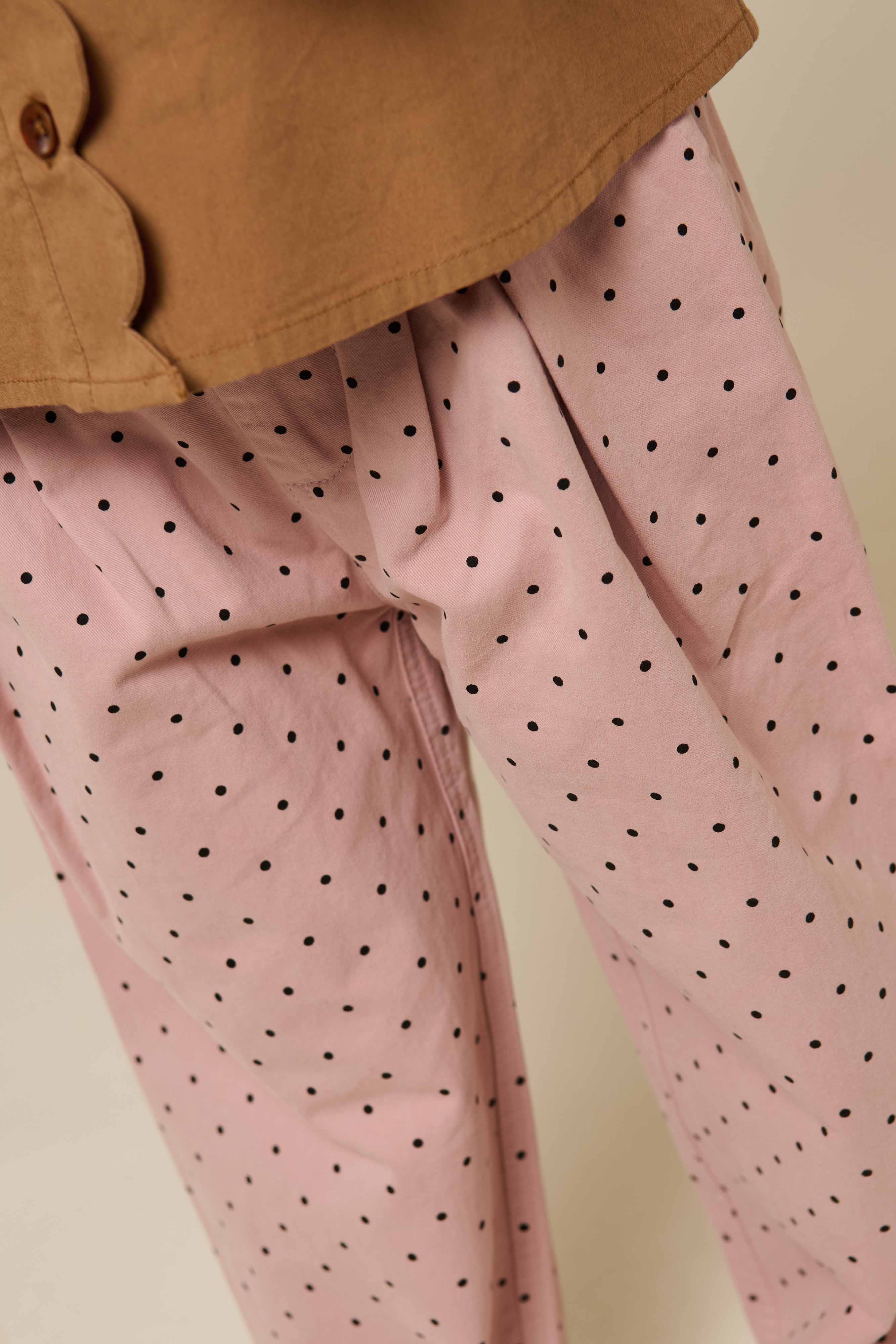 Twill-Hose mit Punkten - Kids - Rose | 100612 Iris - Image 4