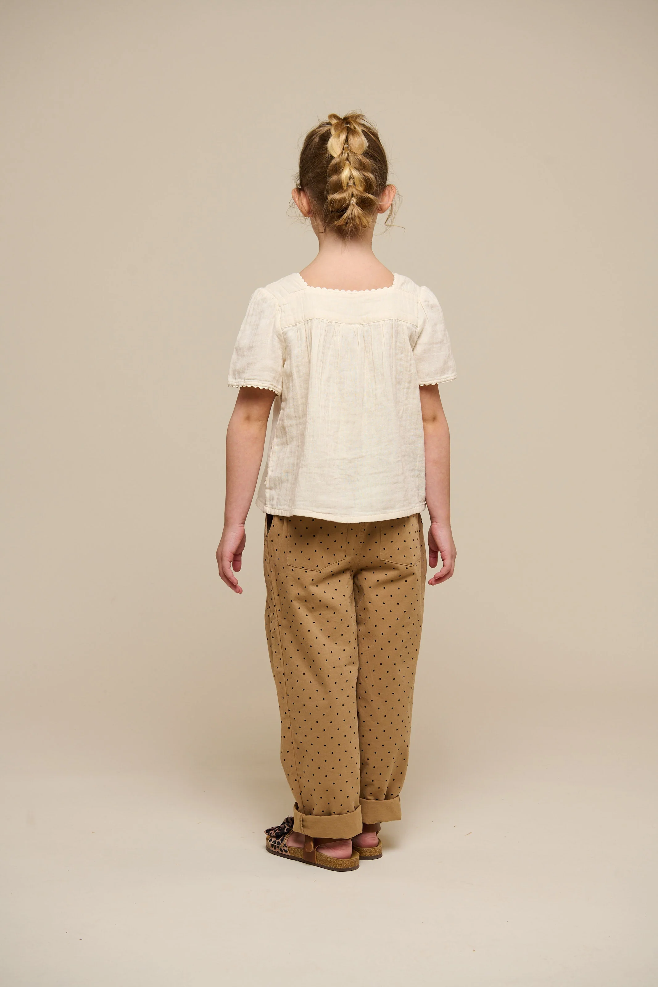 Twill-Hose mit Punkten - Tween - Beige | 100615 Iris - Image 5