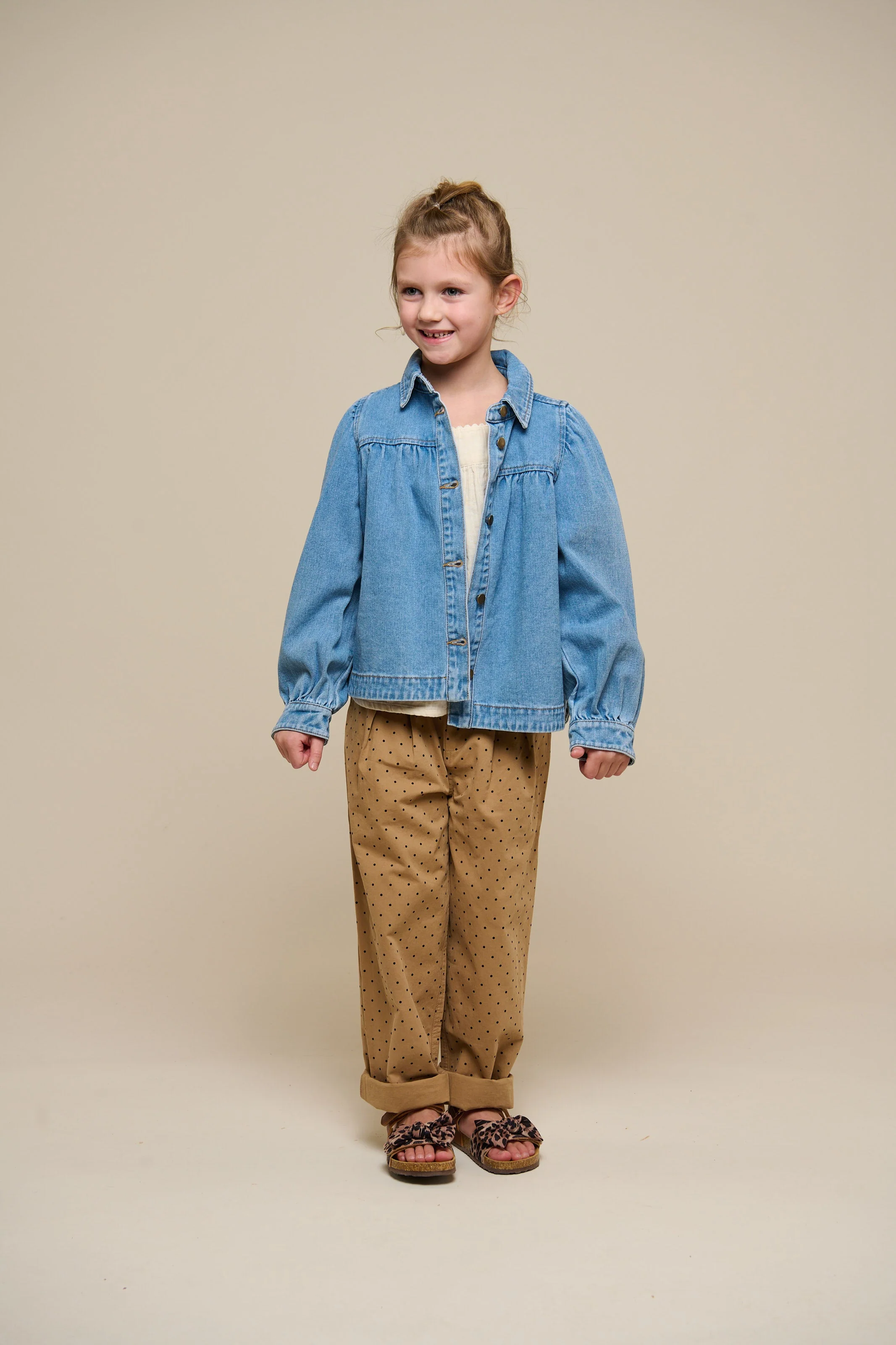 Twill-Hose mit Punkten - Tween - Beige | 100615 Iris - Image 7