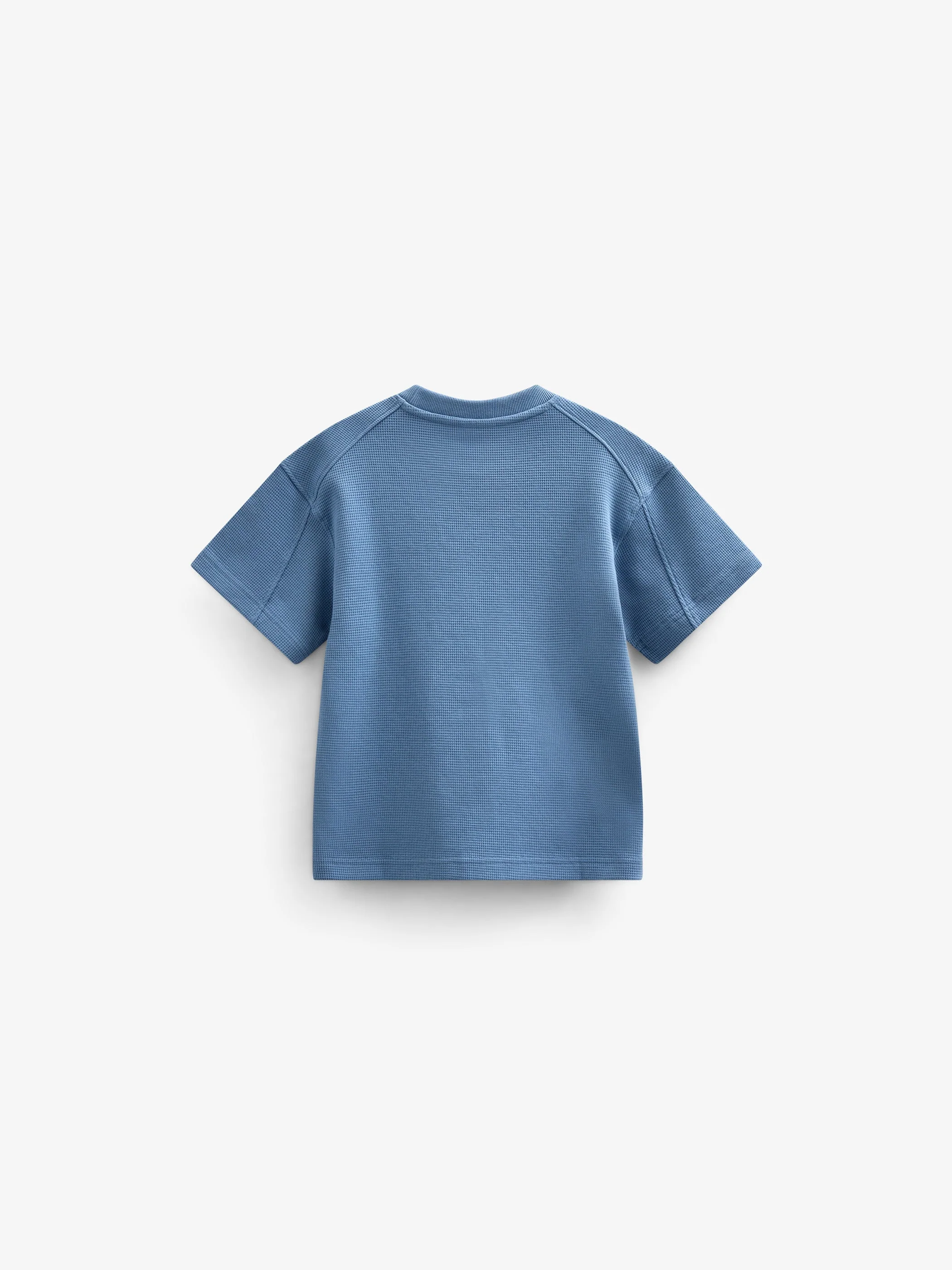 Waffel T-Shirt - Tween - Dusty Blue | 101151 Evan - Image 3