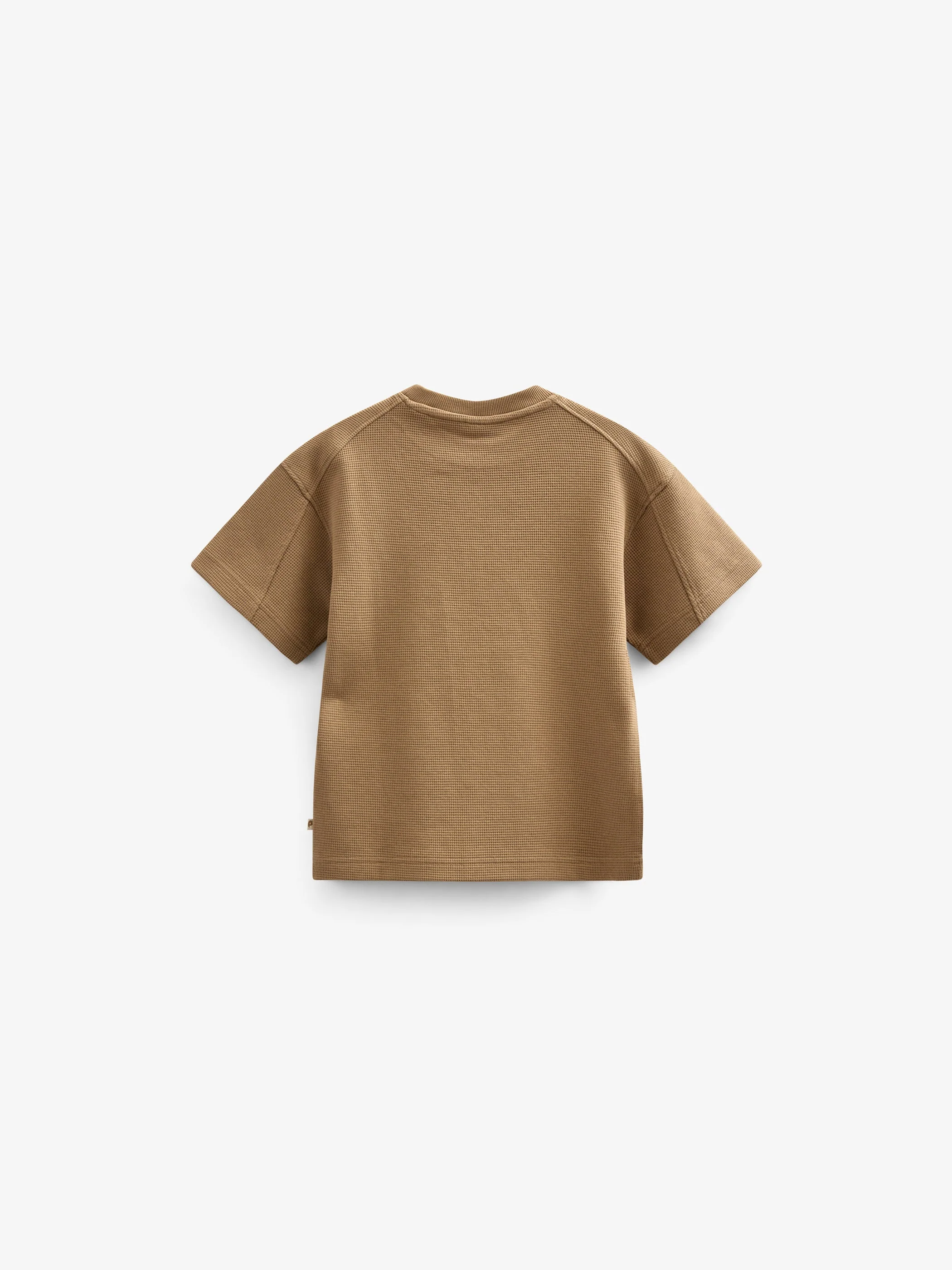 Waffel T-Shirt - Tween - Khaki | 101149 Evan - Image 3